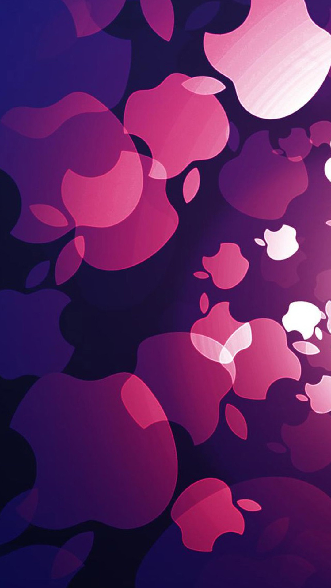 Loghi Apple, Viola, Rosa, Motivo, sfondo iPhone 7 Full HD