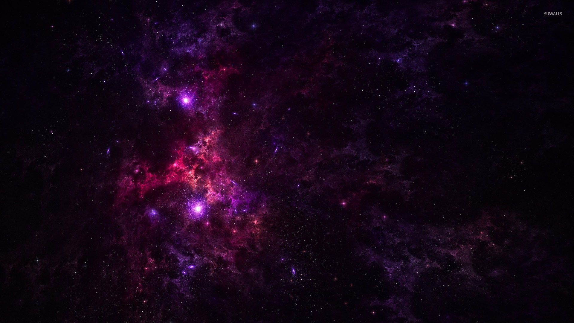 Nebulosa, Spazio, Magenta, Scuro, 1920x1080, immagine di sfondo