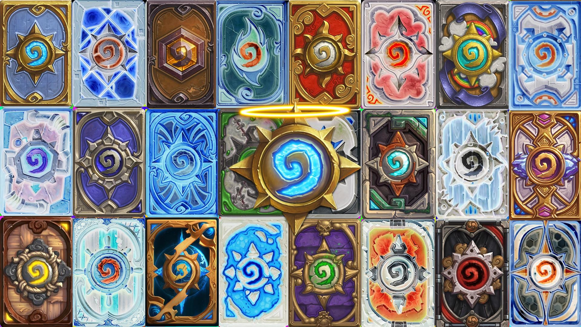 Hearthstone, Dorsi delle carte, Collezione, Mosaico, Full HD, sfondo Windows 11