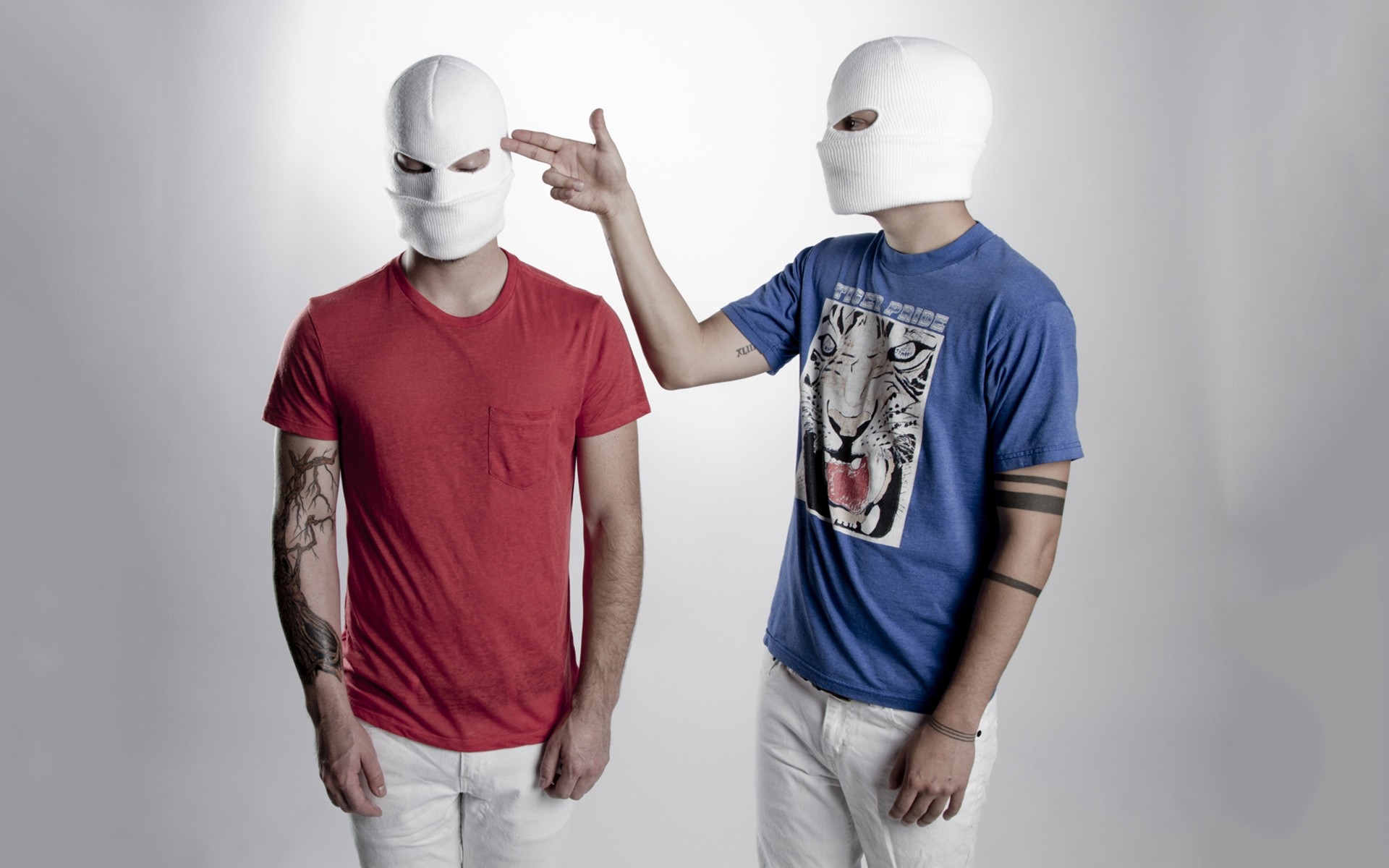 Tyler Joseph, Josh Dun, Twenty One Pilots, Passamontagna, 1920x1200, sfondo MacBook Pro
