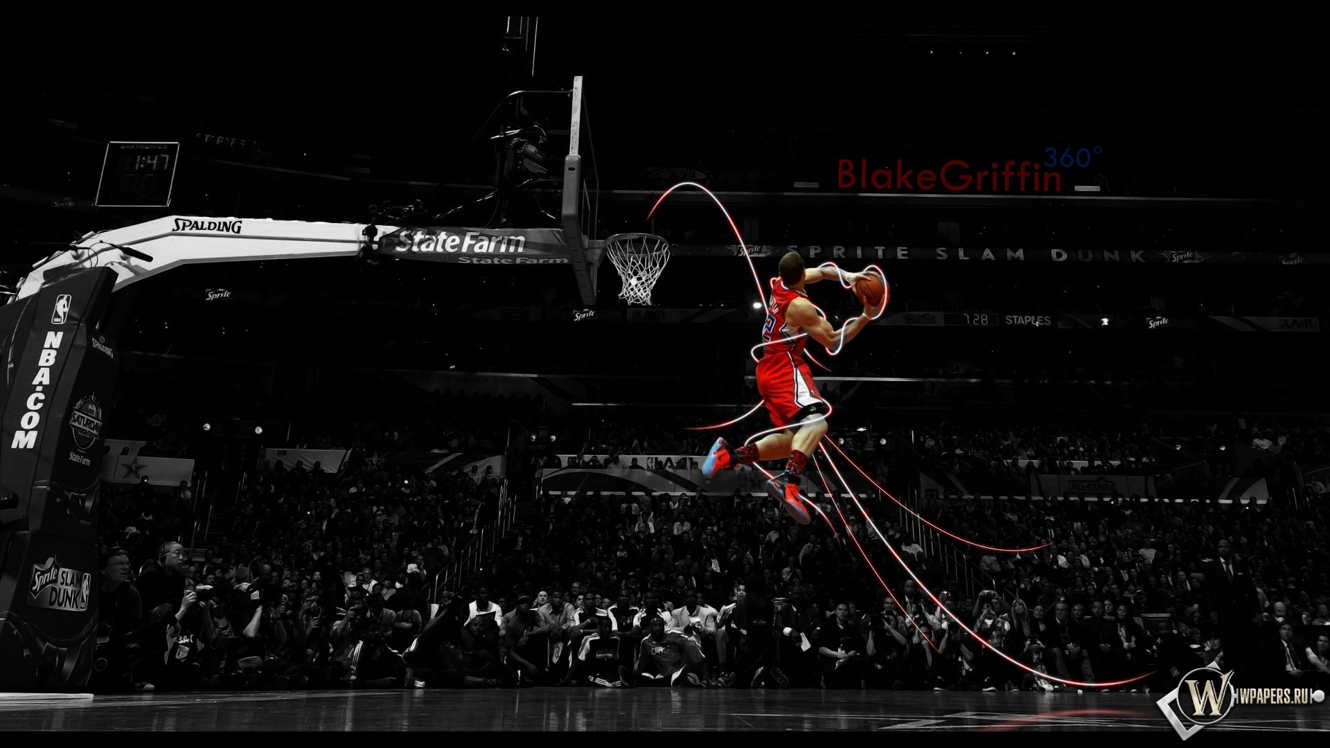 Blake Griffin, Los Angeles Clippers, Schiacciata, Palazzetto, Full HD, sfondo Windows 11