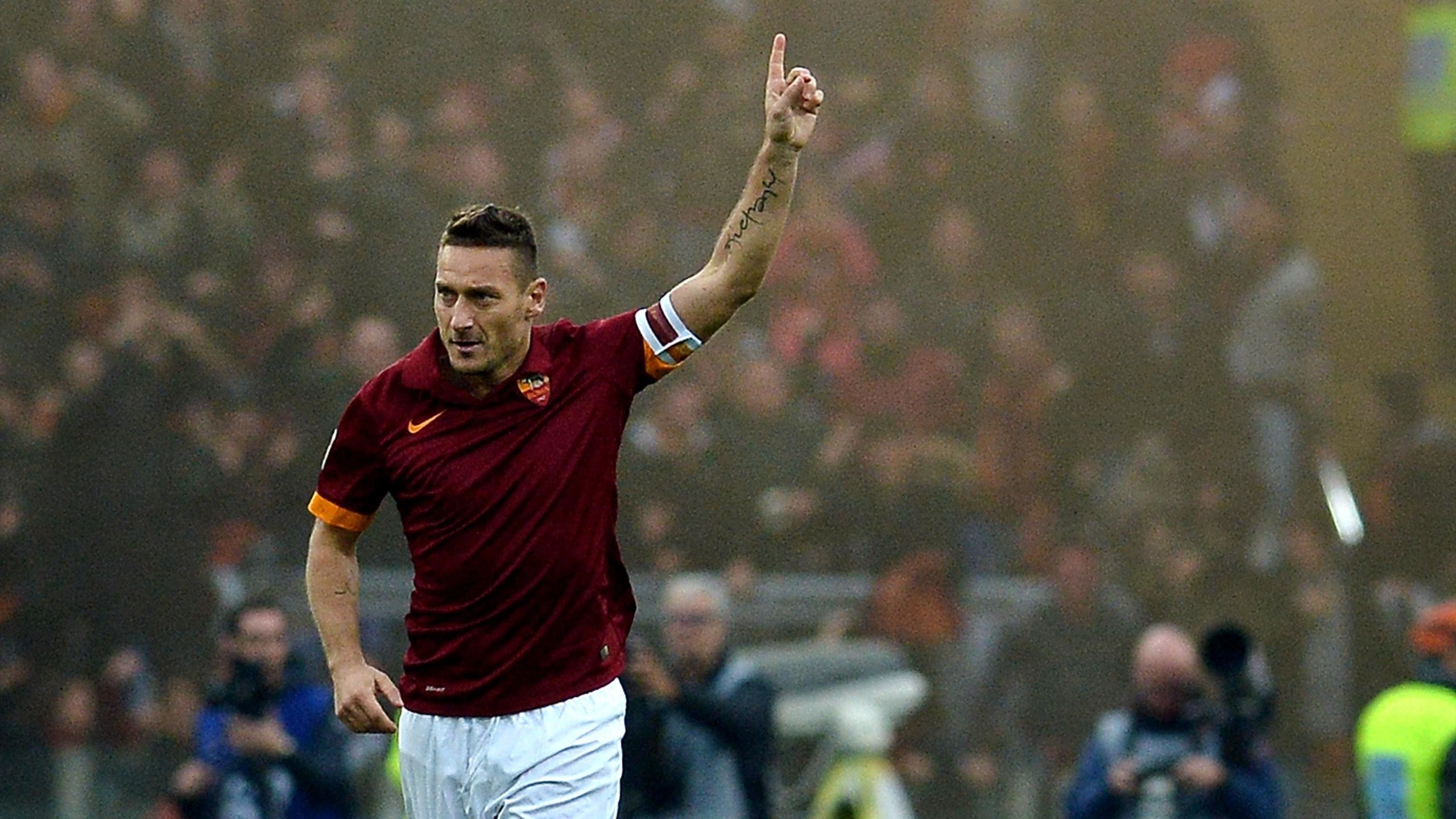 Francesco Totti, AS Roma, Esultanza, Capitano, 2K, sfondo per PC e portatile