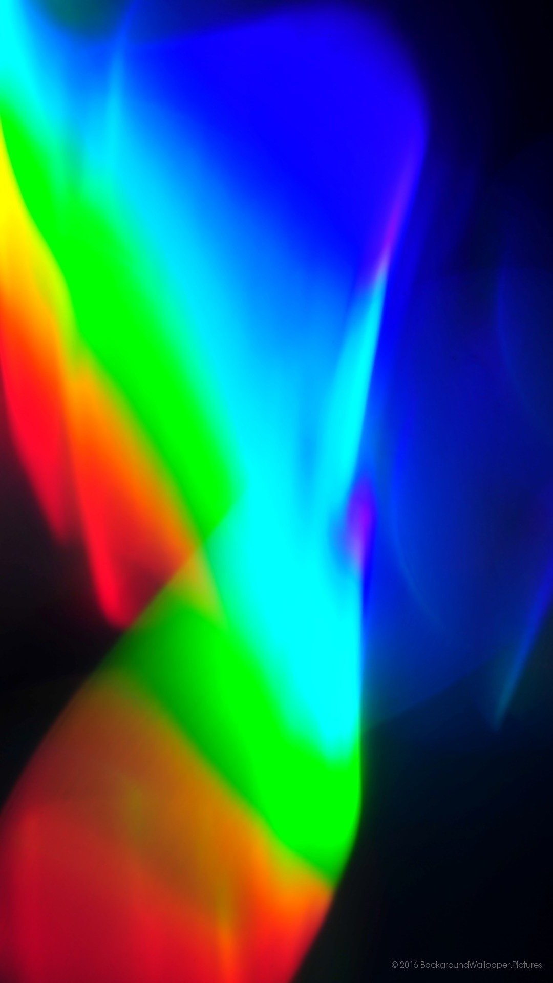 Astratto, Arcobaleno, Onde di luce, Full HD, sfondo verticale per cellulare