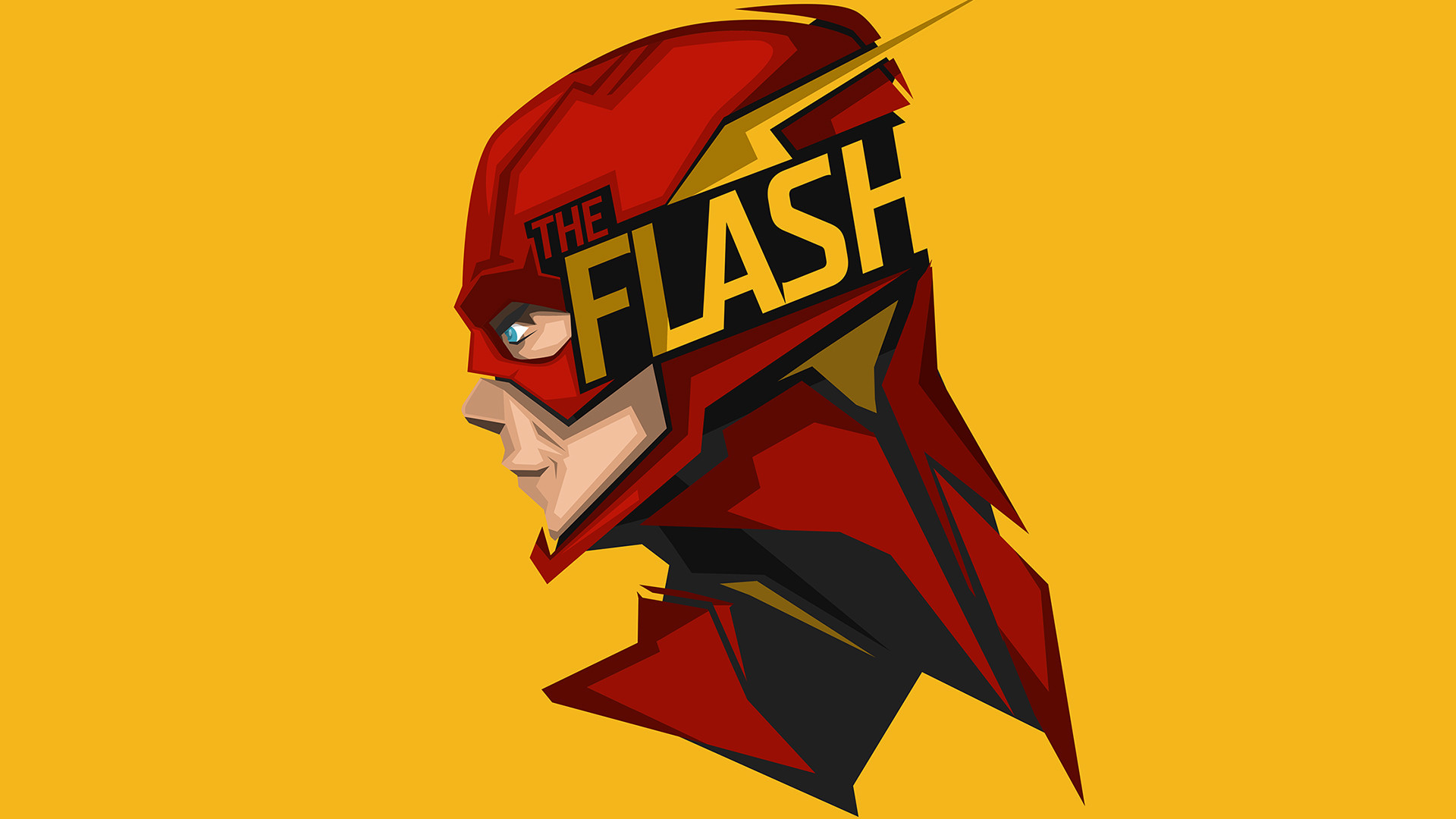 Flash, Pop art, Giallo, Logo, Full HD 1080p, sfondo desktop