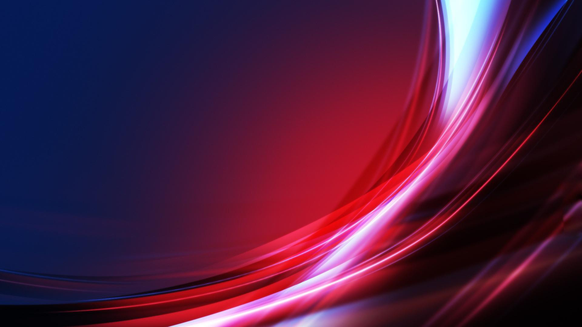 Arte astratta, Curve luminose, Rosso, Blu scuro, Full HD, sfondo per il tuo desktop