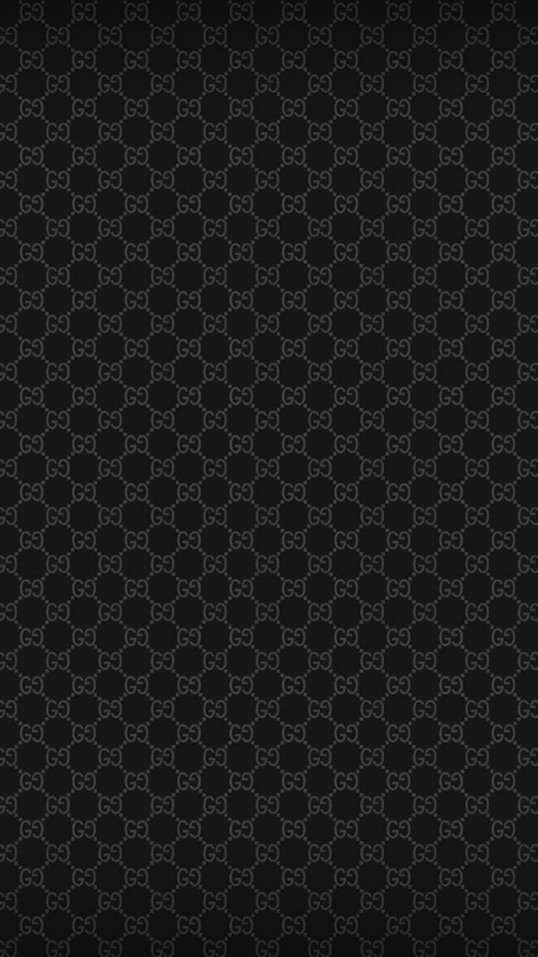 Gucci, Monogramma GG, Nero, Full HD, sfondo verticale per cellulare