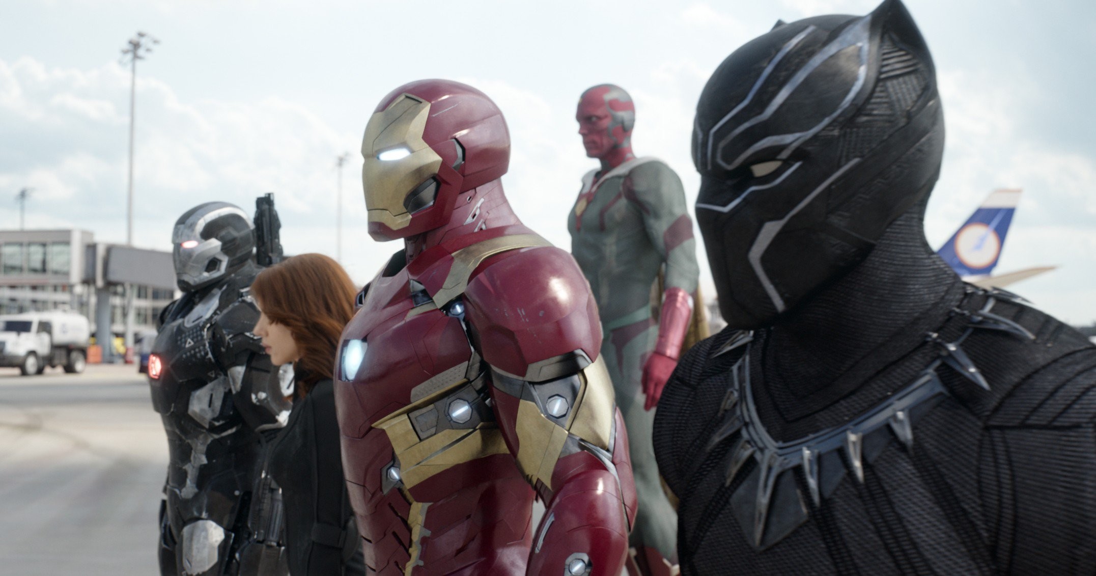 Iron Man, Black Panther, War Machine, Visione, Vedova Nera, Captain America: Civil War, immagine di sfondo