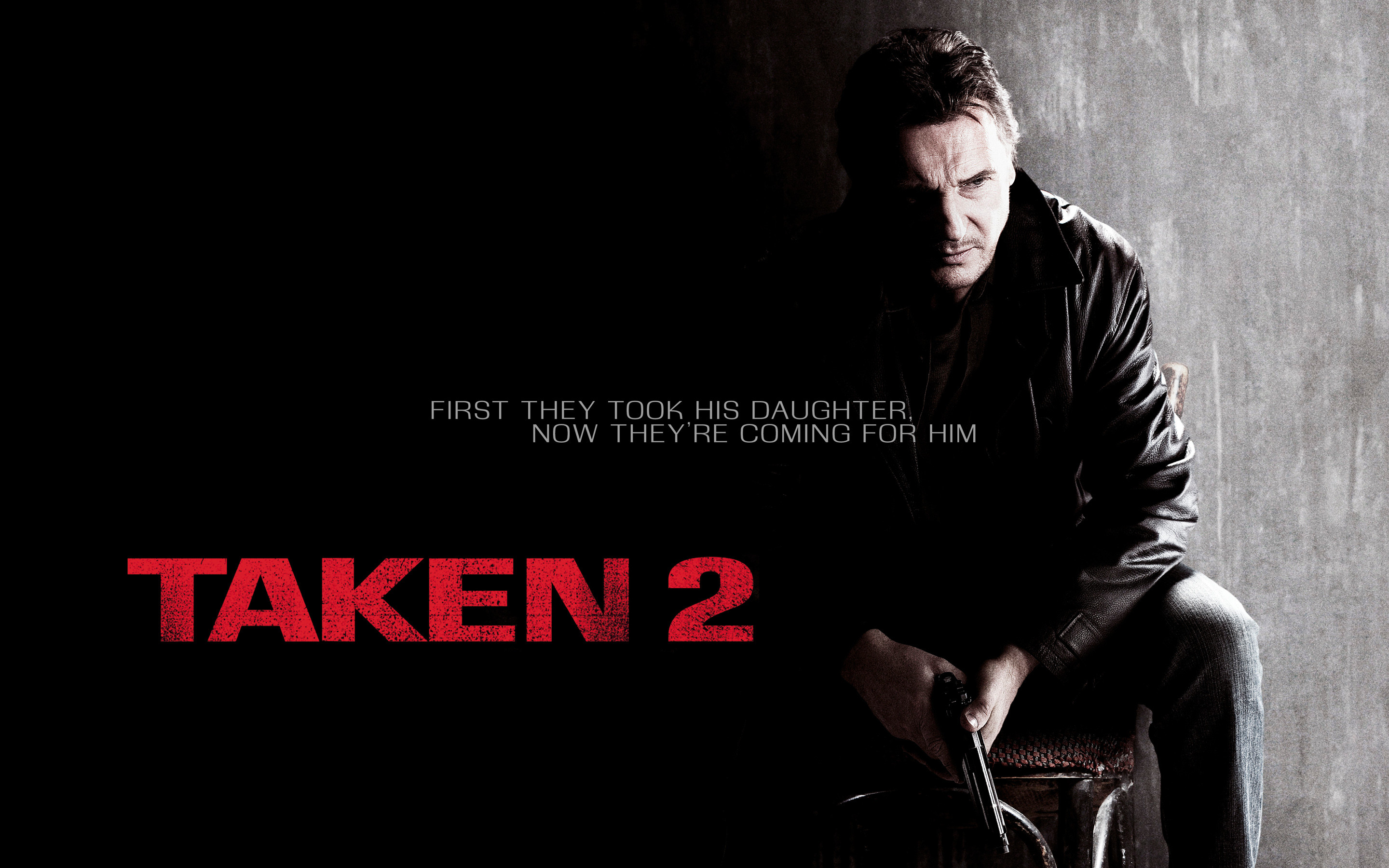 Taken 2, Liam Neeson, Poster, Thriller, 16:10 2K, sfondo widescreen