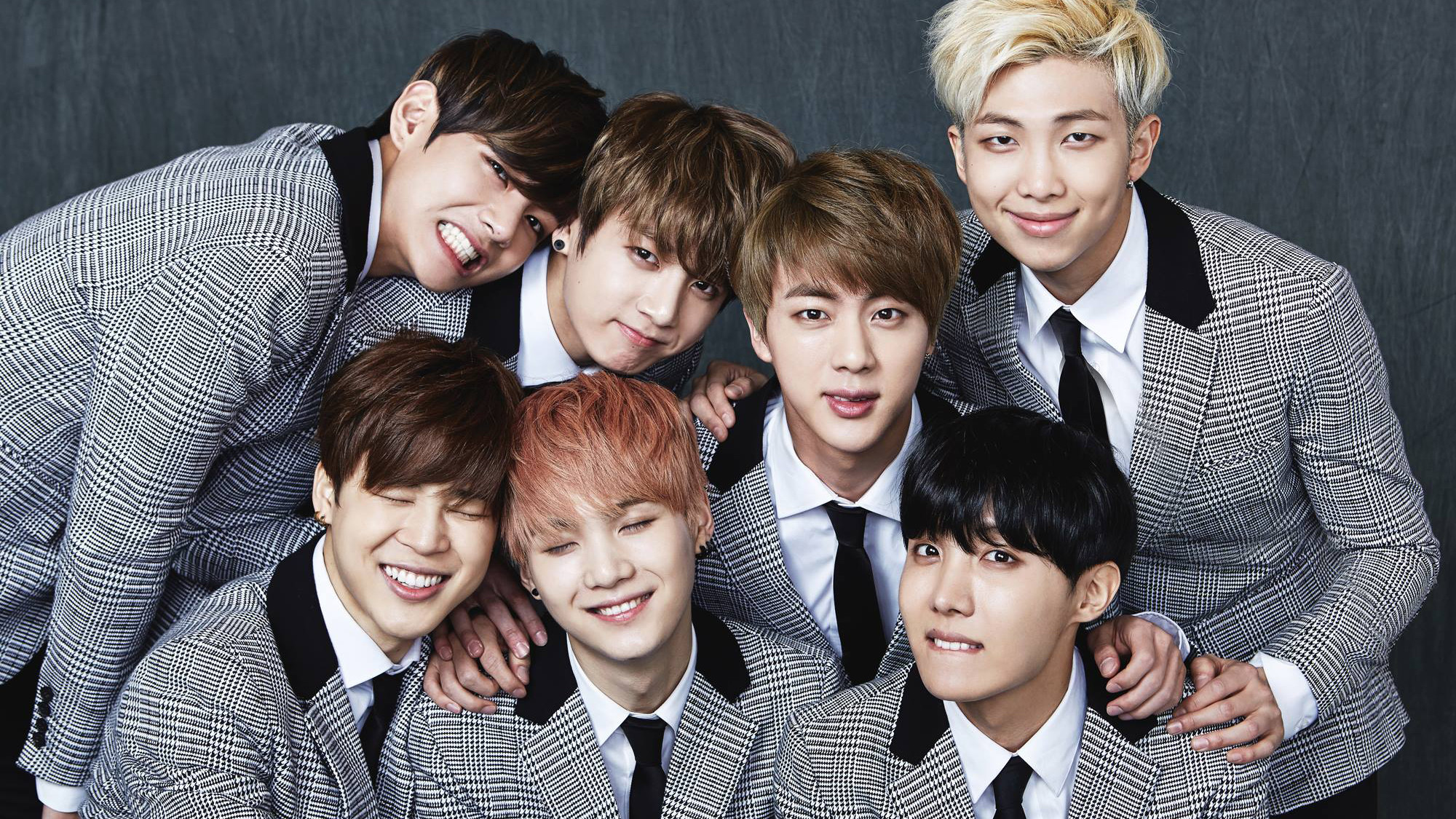 Jimin, Suga, J-Hope, Jin, RM, V, Jungkook, BTS, 16:9 Full HD, sfondo widescreen