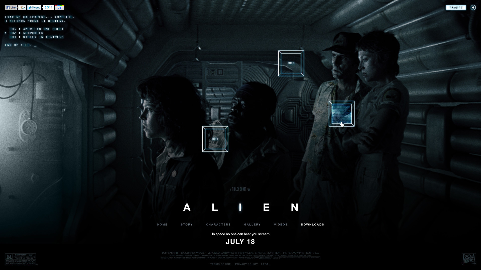 Alien, Equipaggio, Astronave, Locandina, Full HD, sfondo per PC