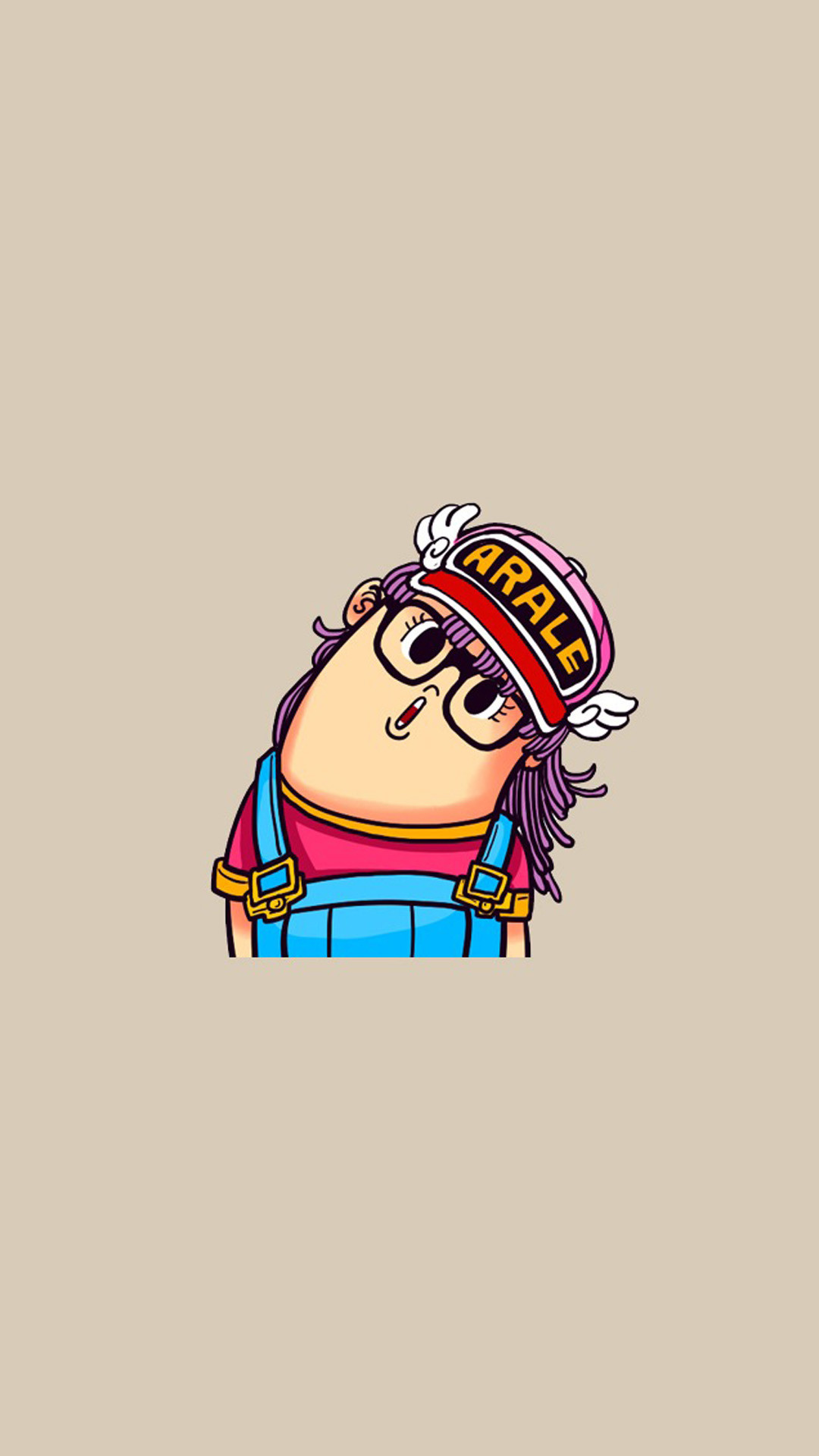 Arale Norimaki, Dr. Slump, Chibi, Minimalista, wallpaper per iPhone e Android