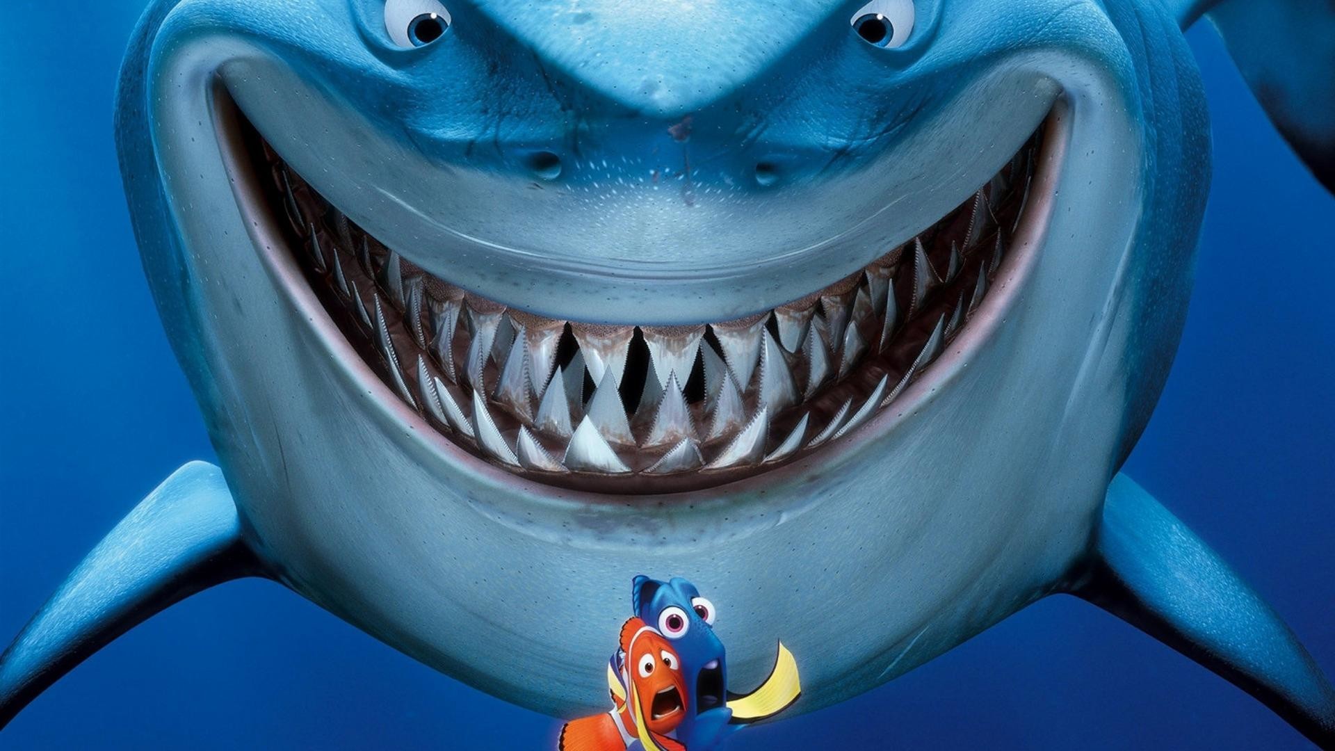 Bruce, Nemo, Alla ricerca di Nemo, Pixar, Squalo, 16:9 Full HD, sfondo widescreen