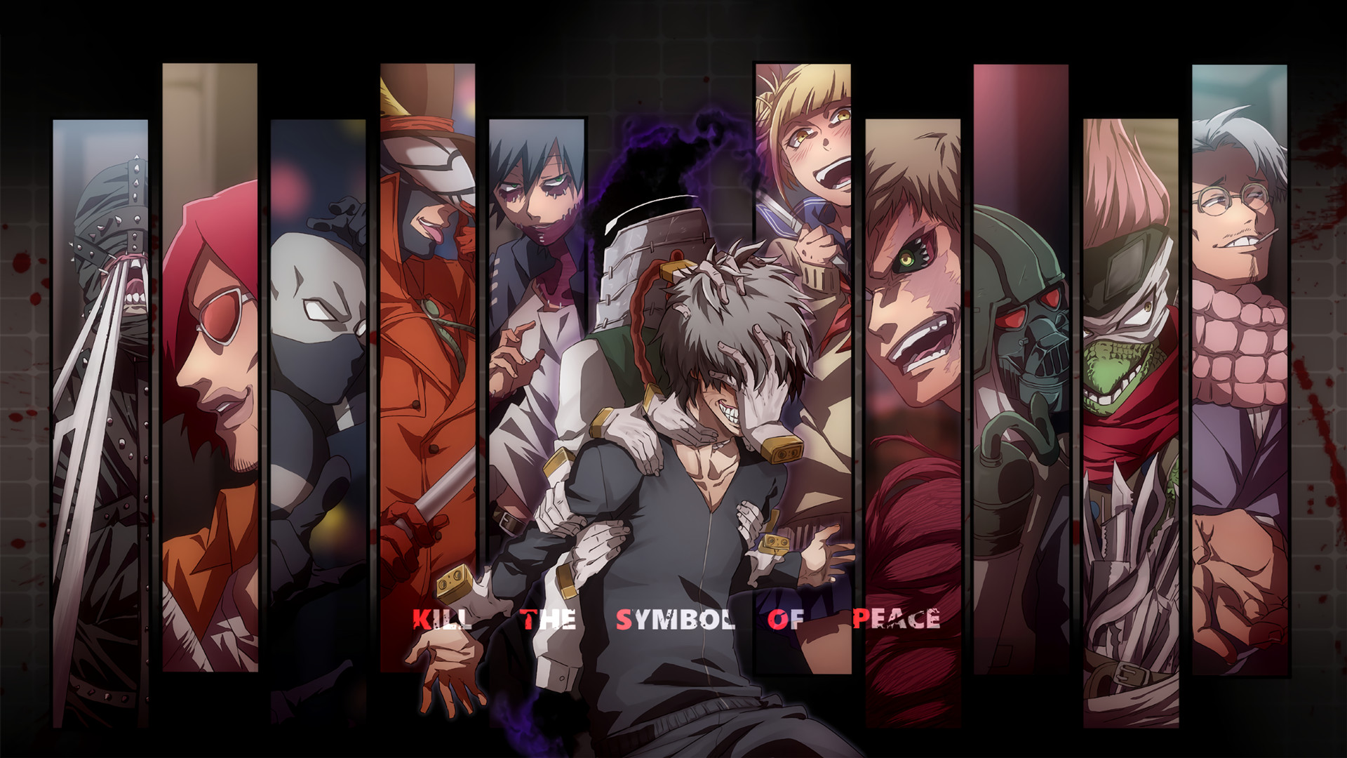 Tomura Shigaraki, Lega dei Villain, Dabi, Himiko Toga, My Hero Academia, Kill the Symbol of Peace, sfondo 1080p
