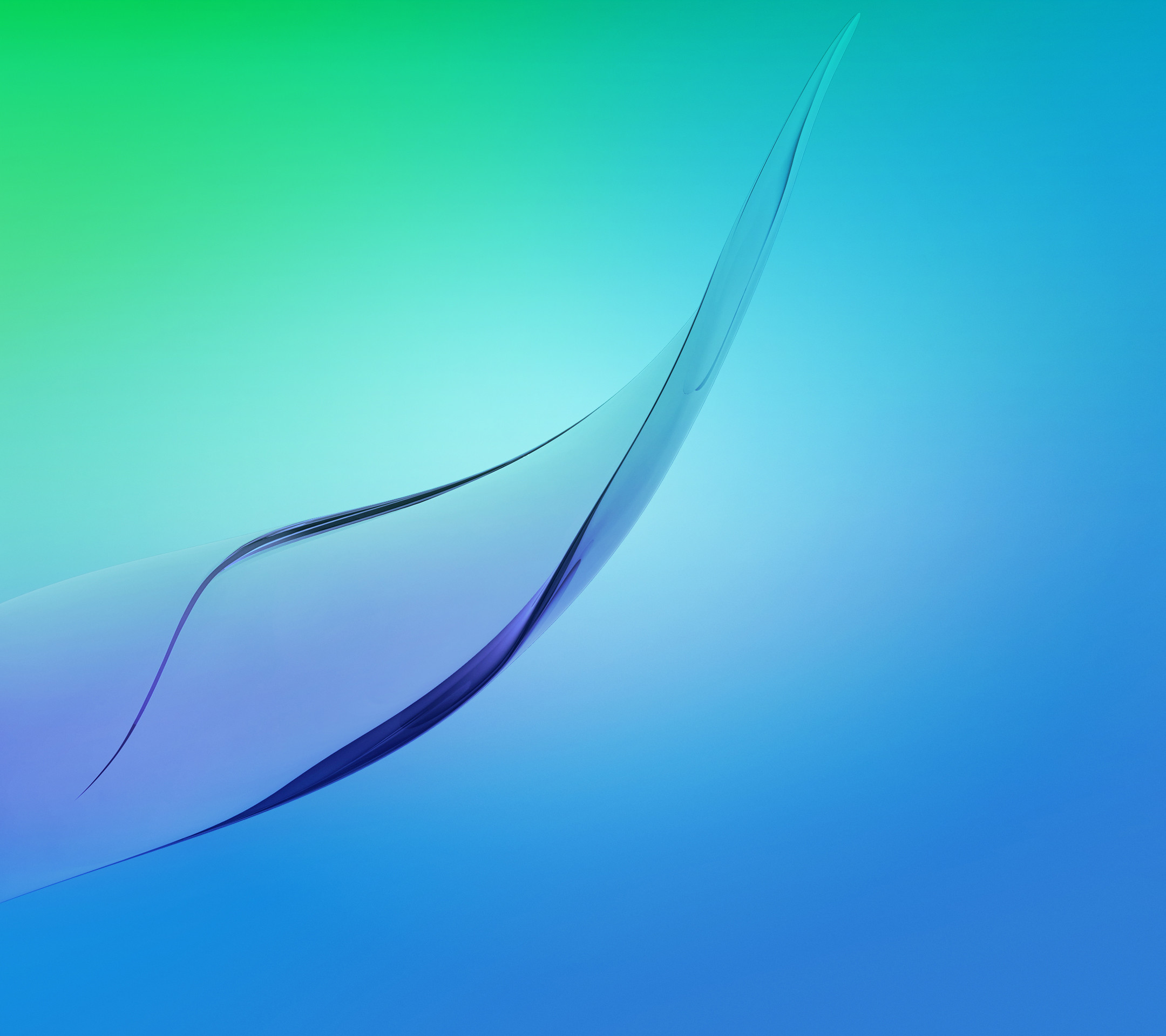Curva, Verde e blu, Minimalismo, wallpaper Huawei