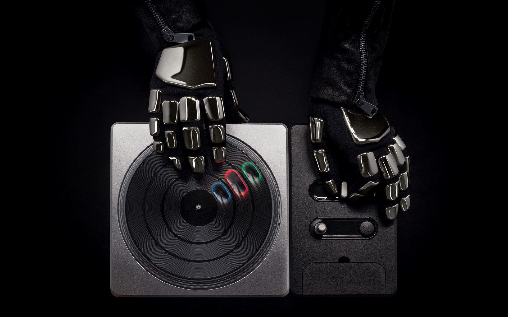Daft Punk, DJ Hero, Giradischi, Guanti, 1920x1200, sfondo per PC