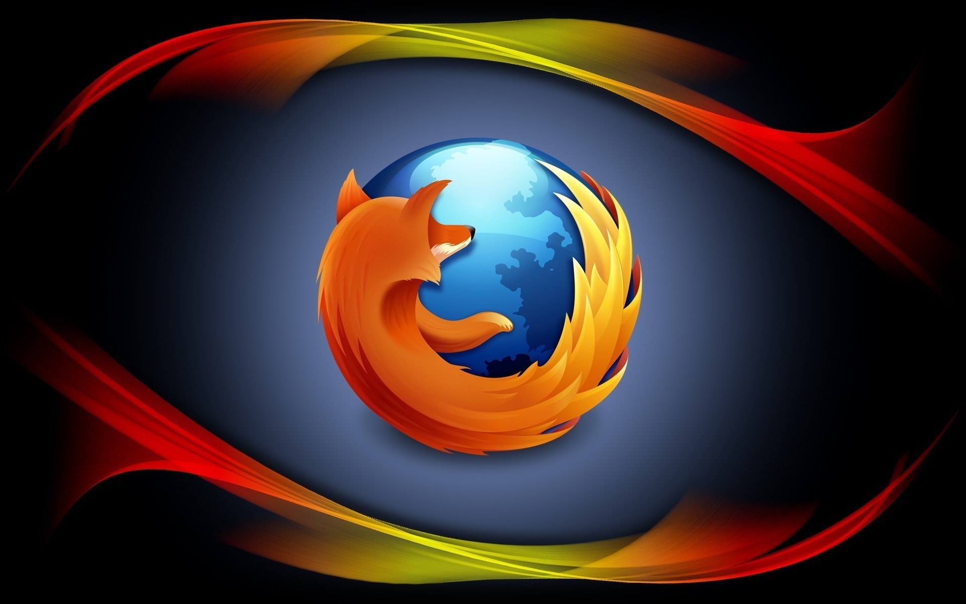 Mozilla Firefox, Logo Firefox, Arancione, Full HD, wallpaper PC