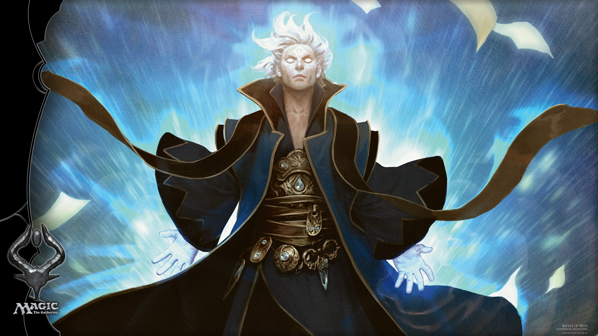 Magic: The Gathering, Mago, Magia blu, Fantasy, Full HD, sfondo per PC e portatile