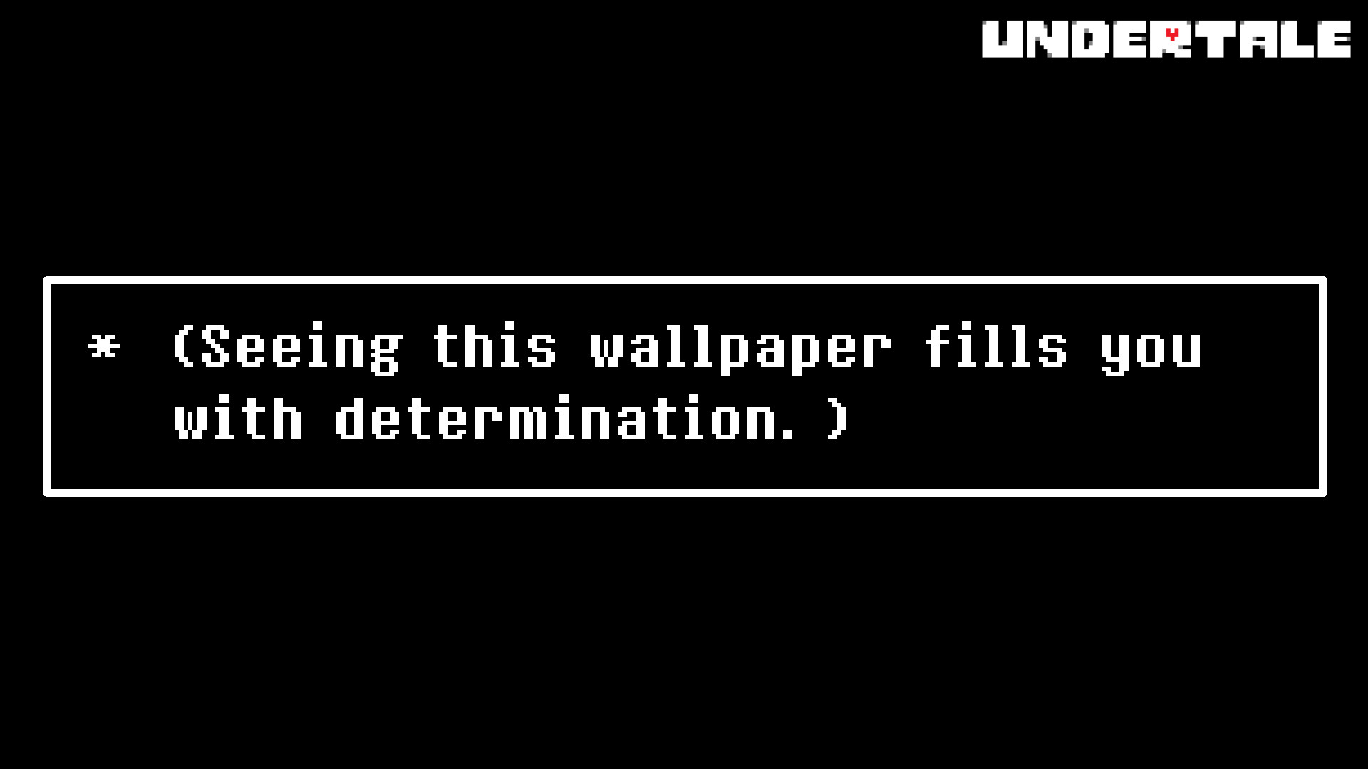Undertale, Determination, Testo, Sfondo nero, Minimalista, Full HD, wallpaper per portatile