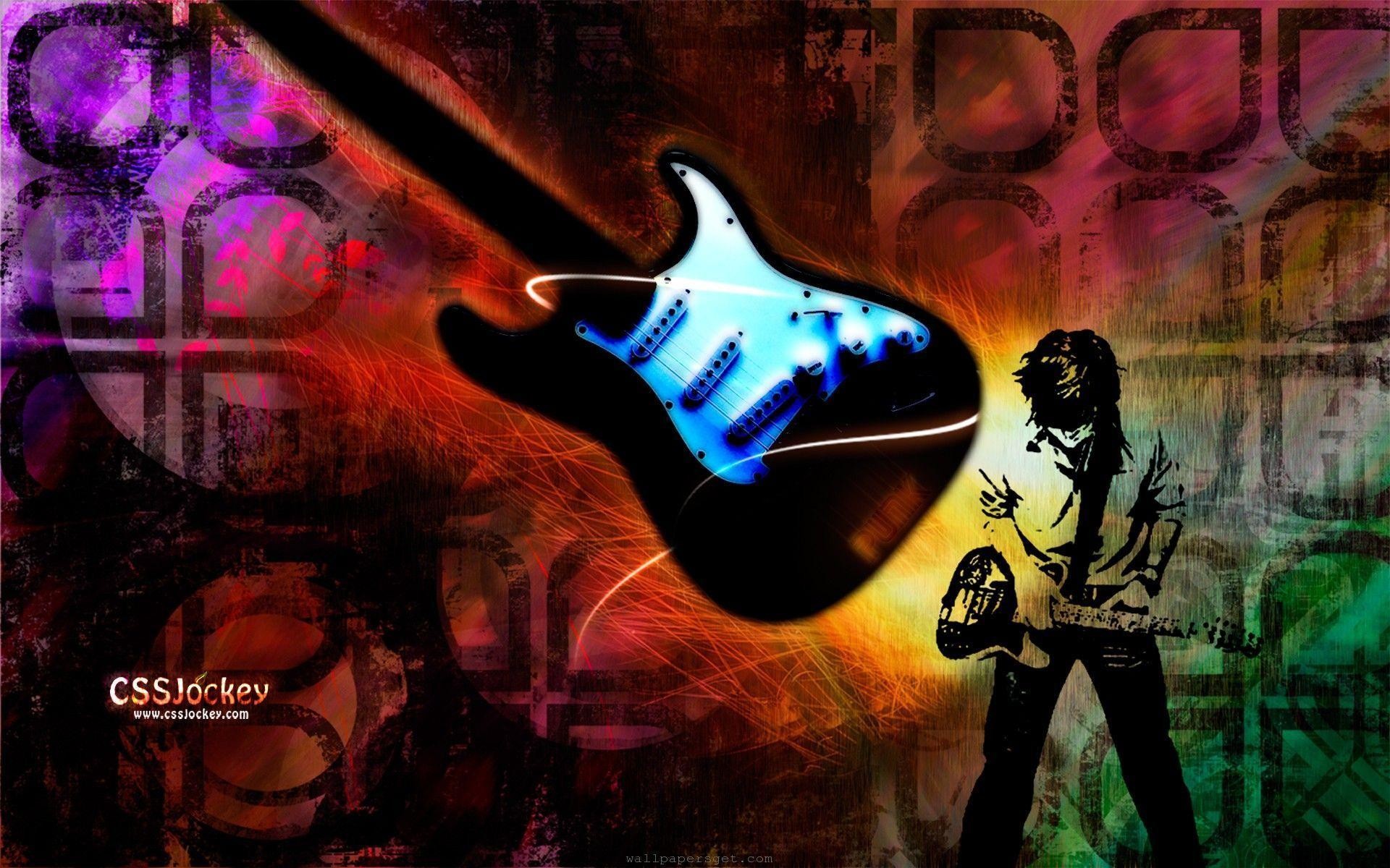 Fender Stratocaster, Chitarra elettrica, Chitarrista, Arte digitale, sfondo desktop Full HD