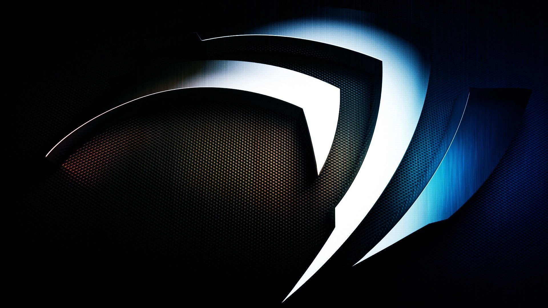 NVIDIA, Logo, Luce blu, sfondo per PC