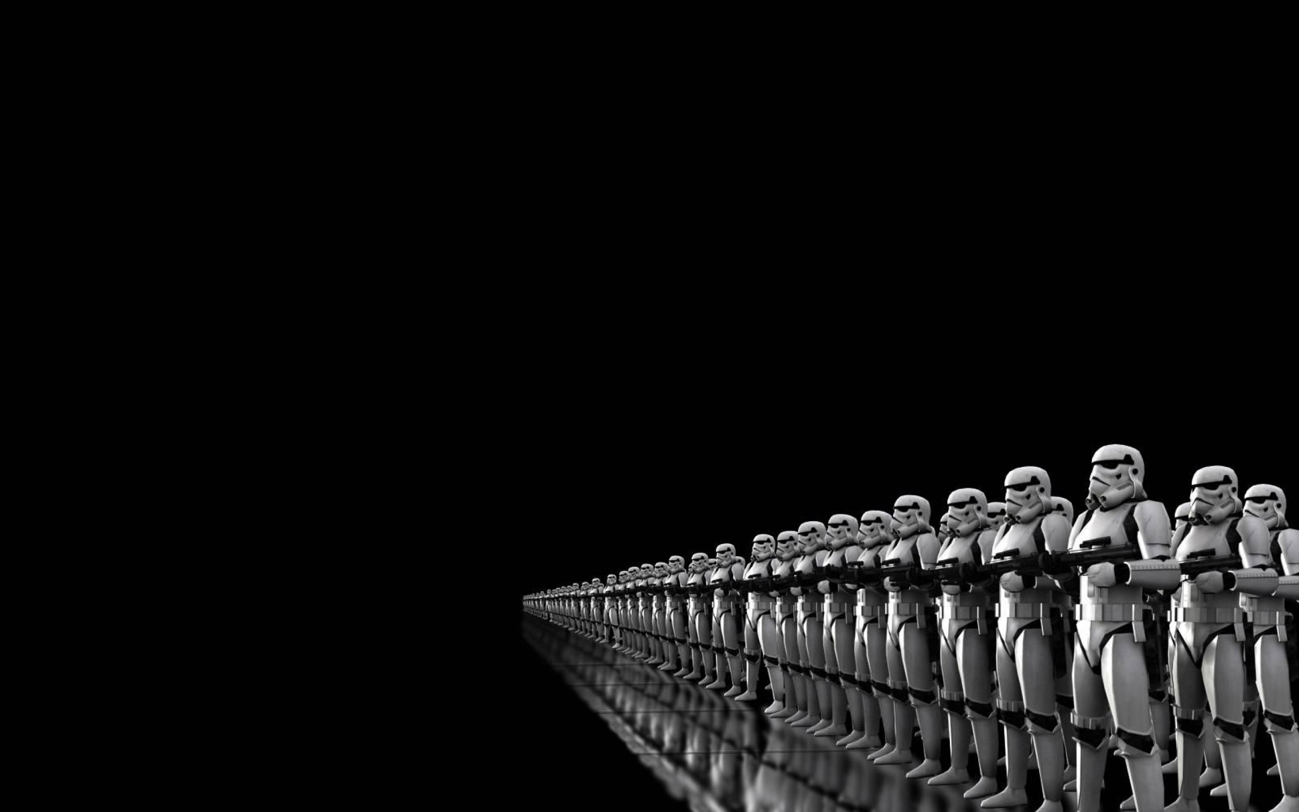 Stormtrooper, Star Wars, Esercito, Sfondo nero, 2K, wallpaper desktop
