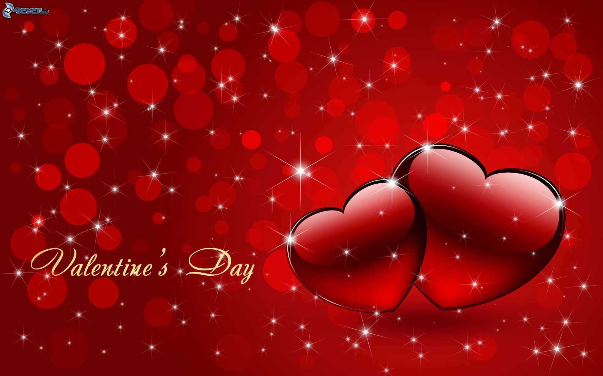 Valentine's Day, Cuori, Bokeh, Rosso, 1920x1200, immagine di sfondo