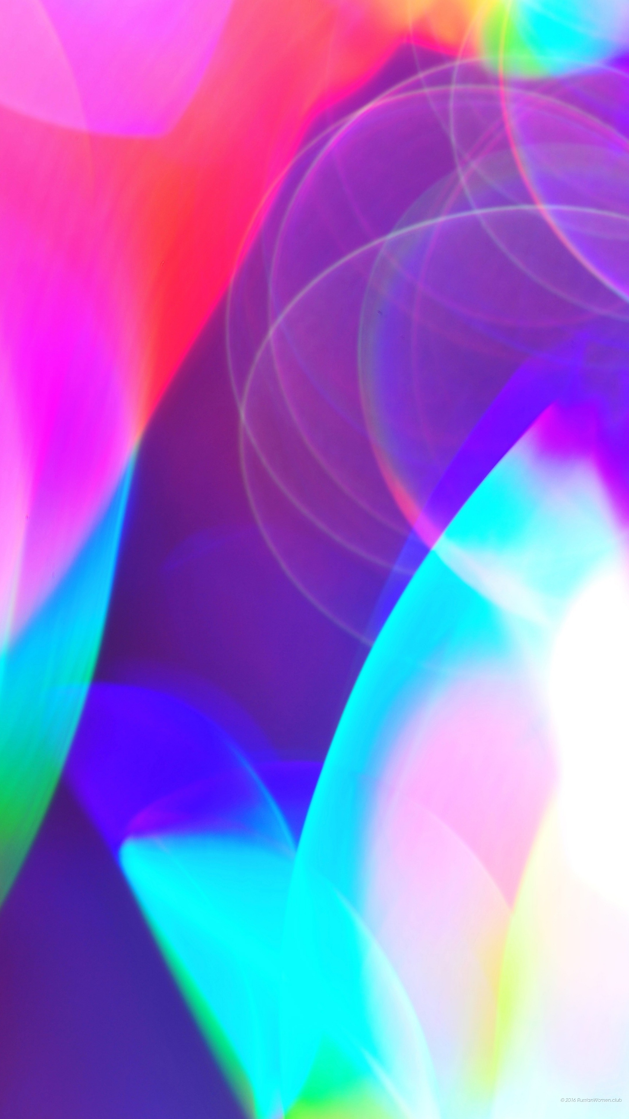 Arte astratta, Fucsia, Azzurro, sfondo QHD+ per cellulare