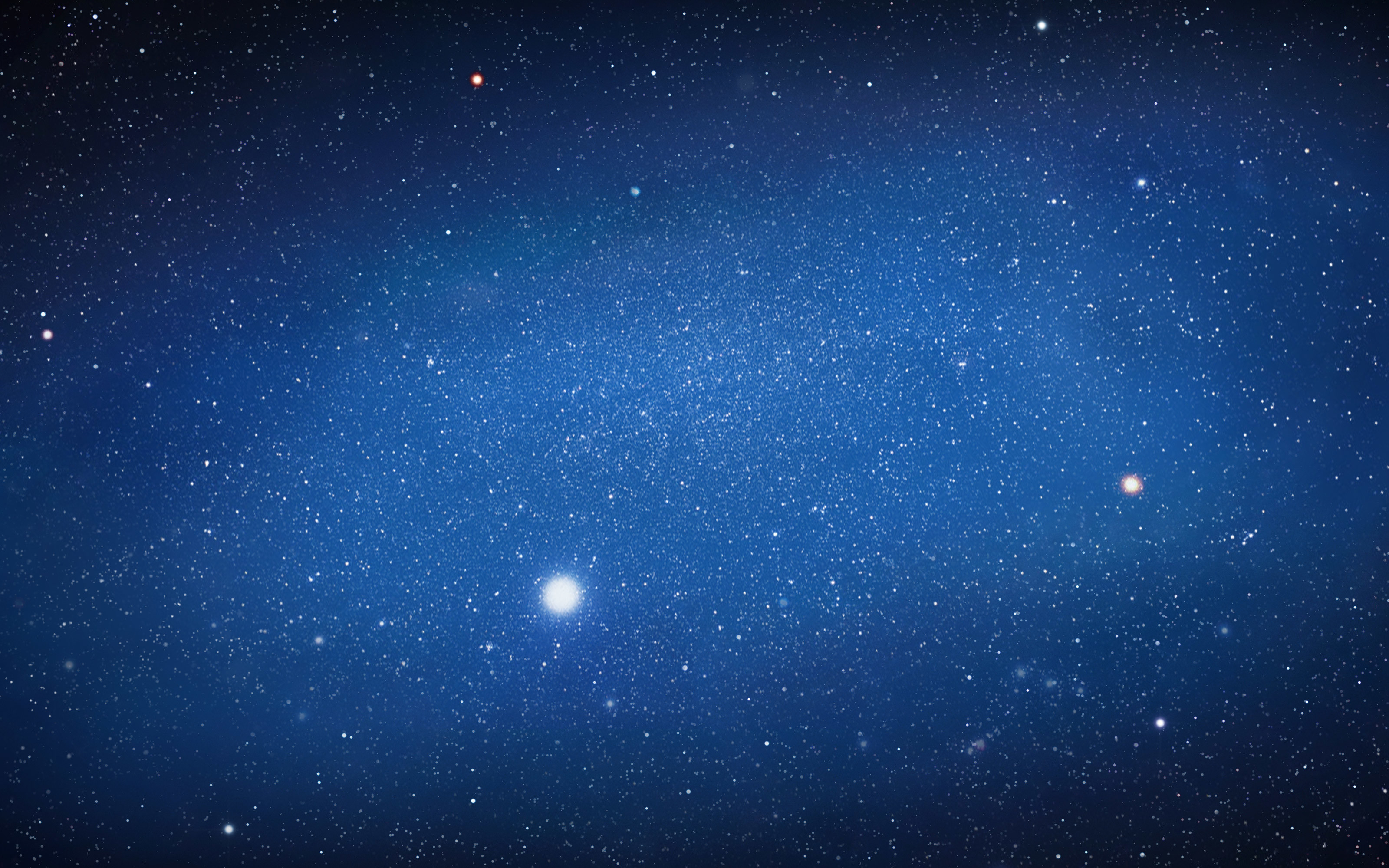 Cielo stellato, Stelle, Blu, 2K, sfondo Windows 11