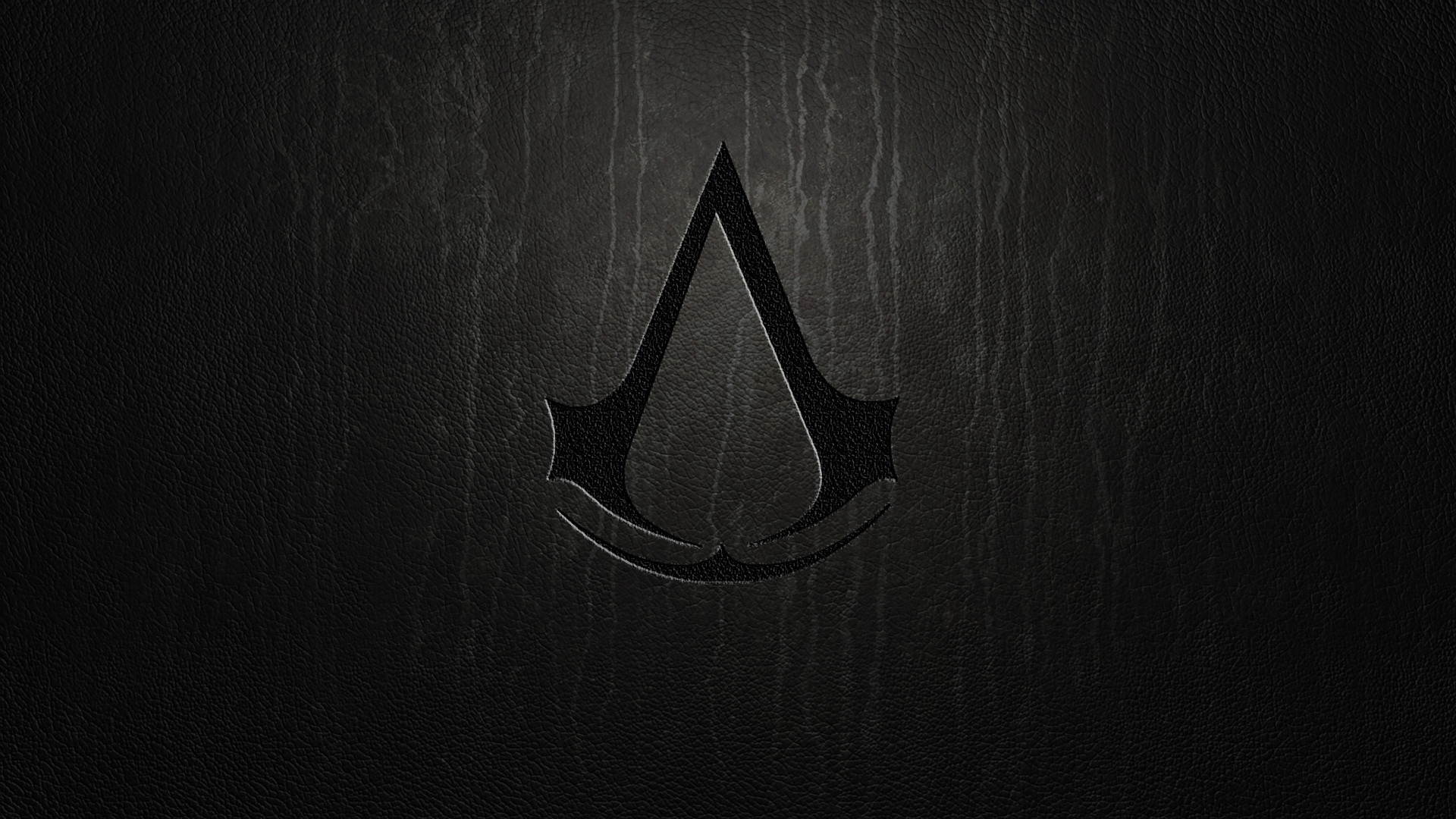 Simbolo degli Assassini, Assassin's Creed, Sfondo nero, 16:9 Full HD, wallpaper widescreen
