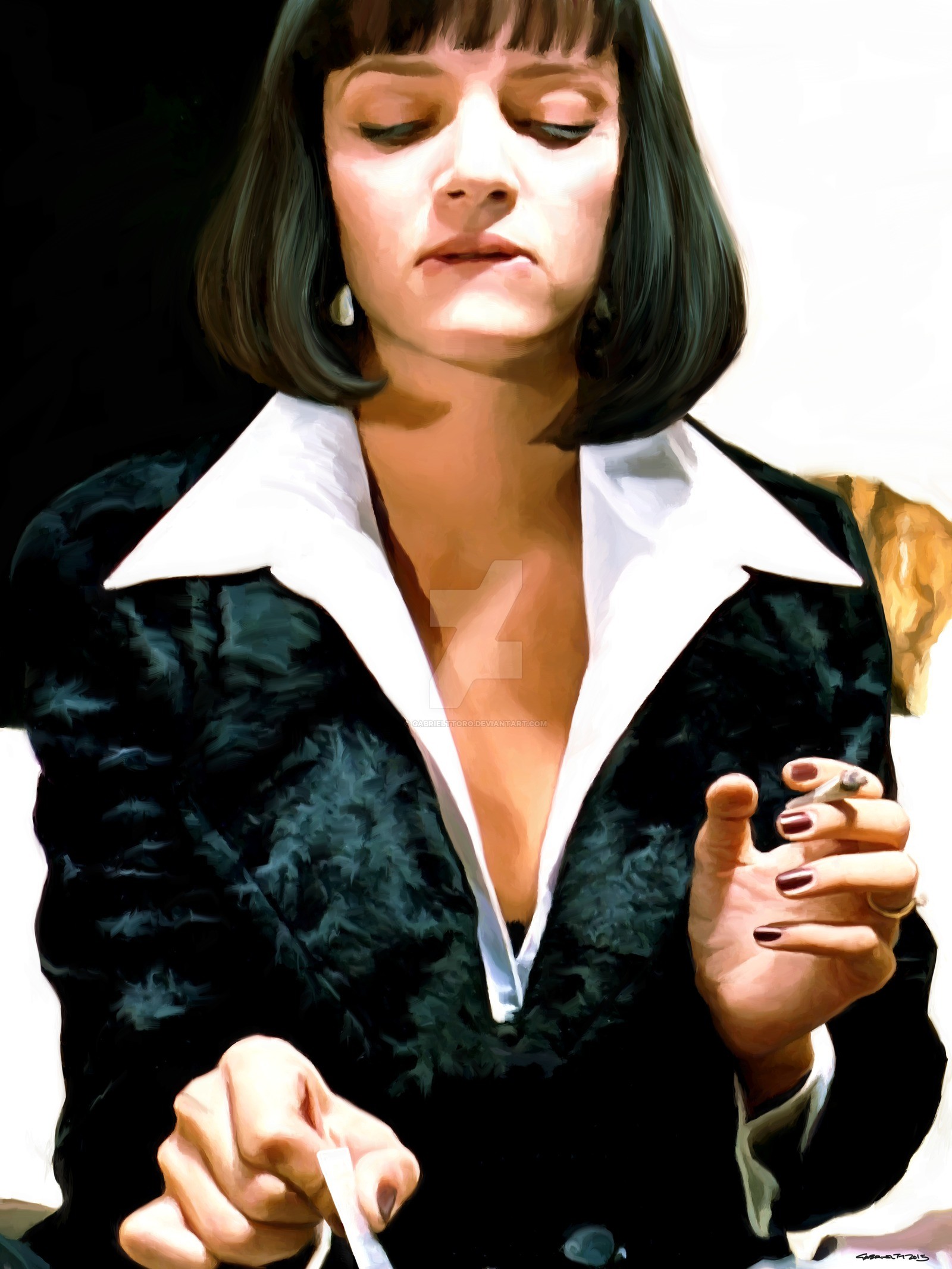 Mia Wallace, Uma Thurman, Pulp Fiction, sfondo per iPad e tablet