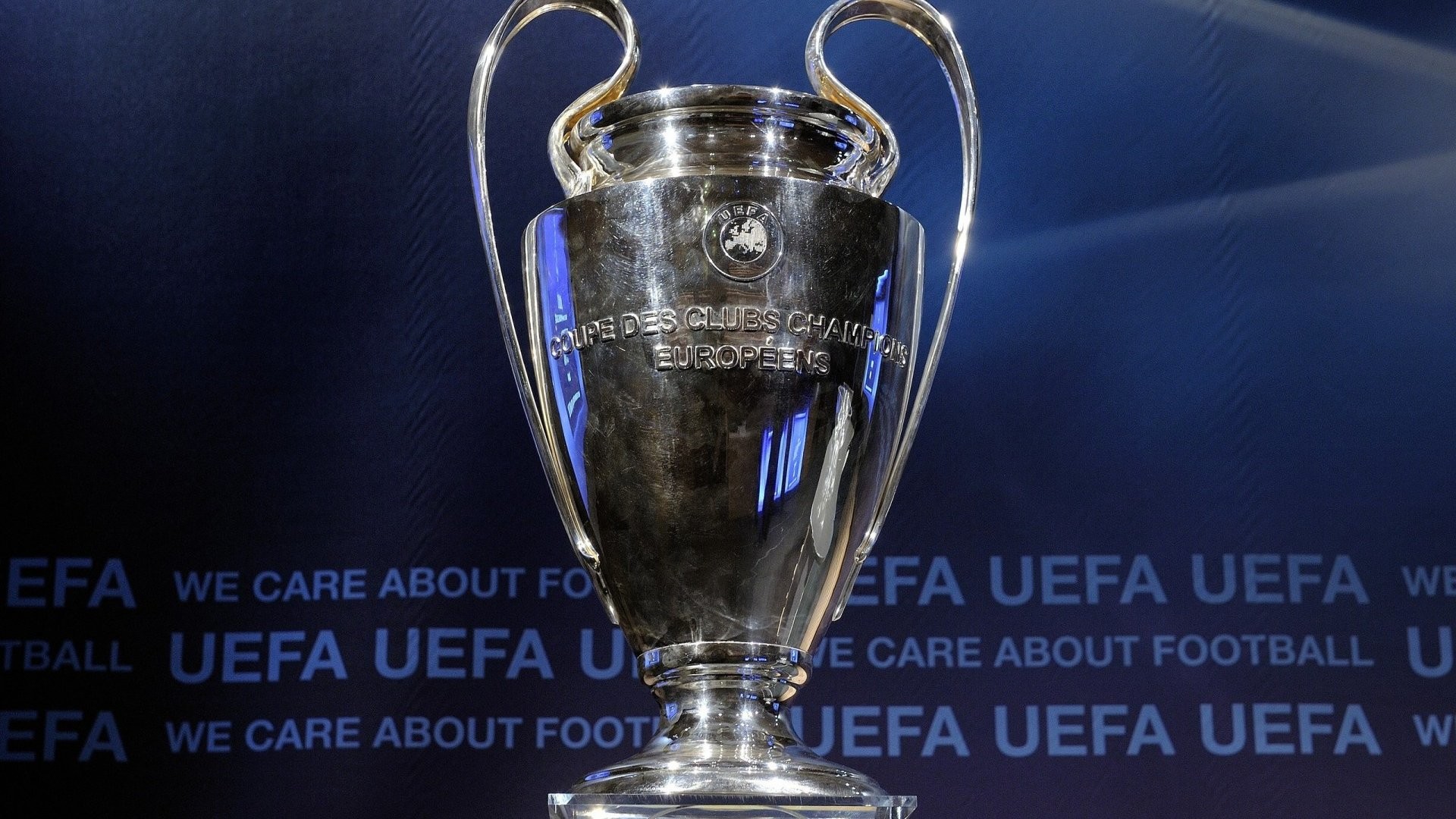 Coppa dei Campioni, Trofeo, Blu, Full HD, sfondo per PC e portatile