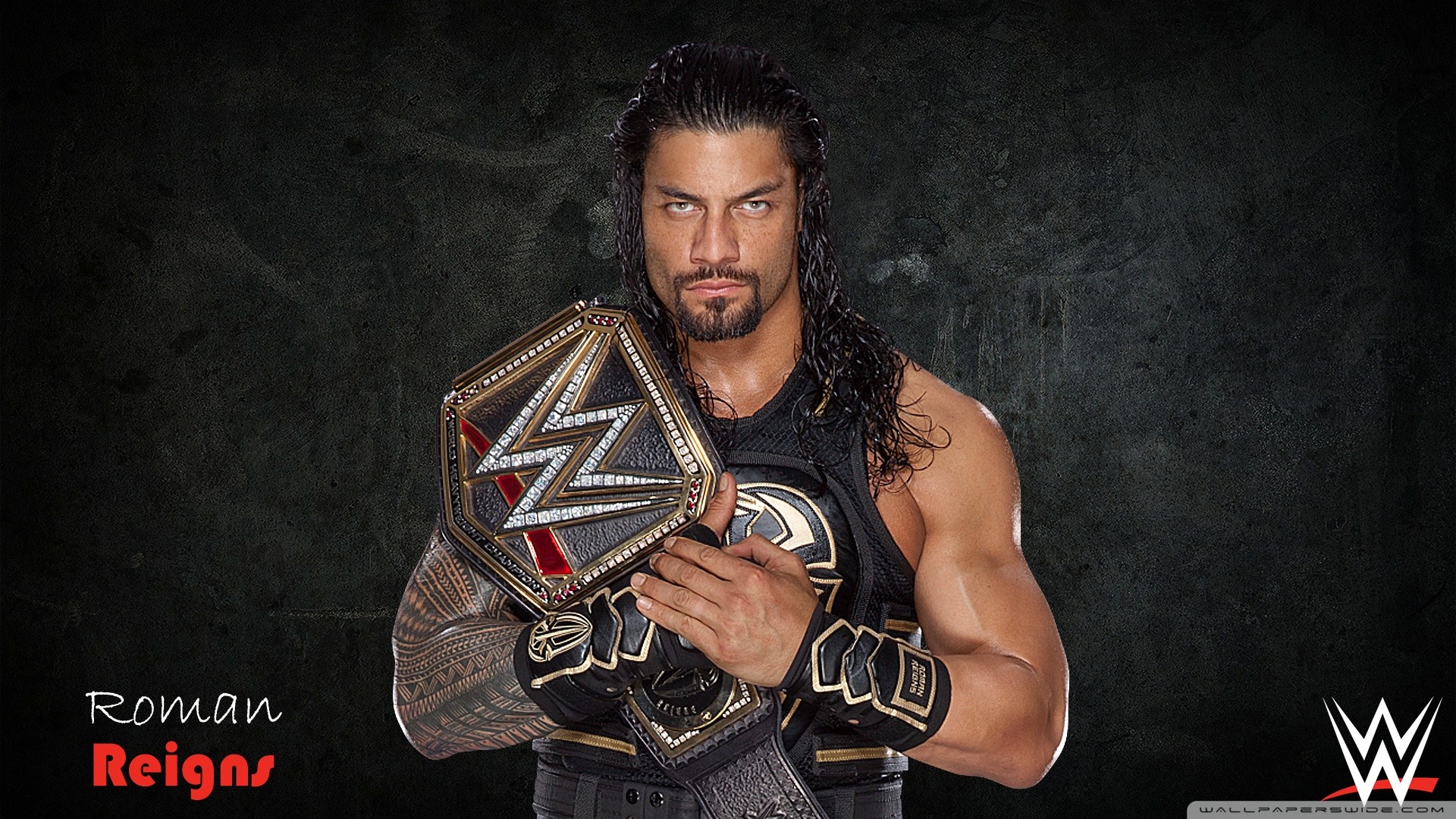 Roman Reigns, WWE Championship, WWE, Cintura da campione, Full HD, sfondo per portatile