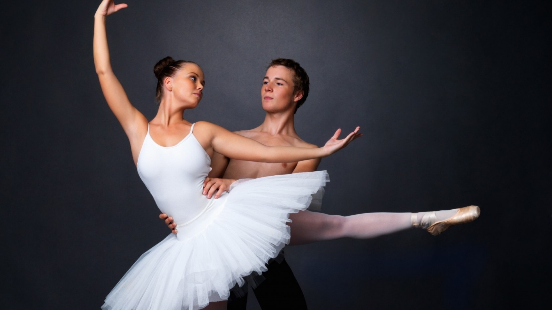 Balletto, Pas de deux, Danza classica, Tutù bianco, 1920x1080, immagine di sfondo