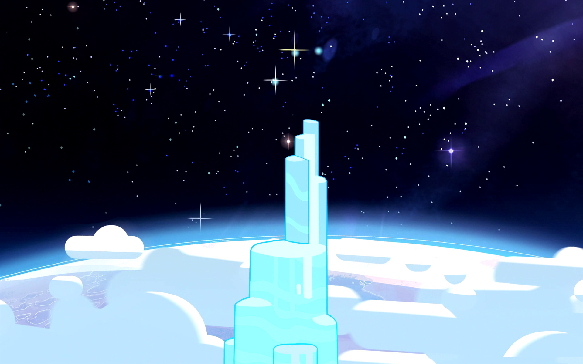 Steven Universe, Torre di cristallo, Spazio, Stelle, 1920x1200, sfondo per PC