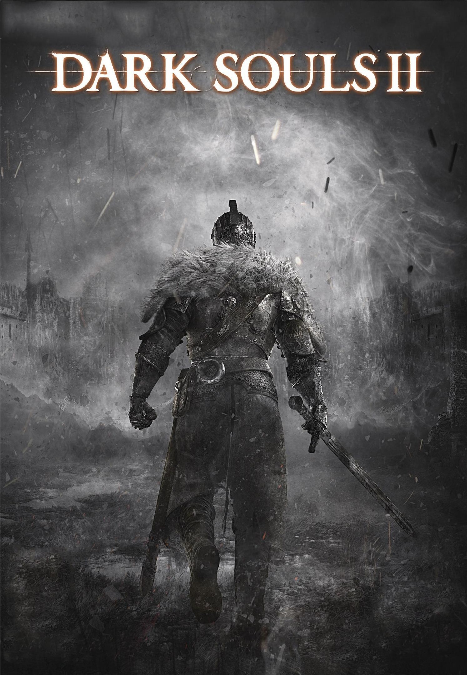 Dark Souls II, Logo, Cavaliere, Nebbia, sfondo per iPad e tablet