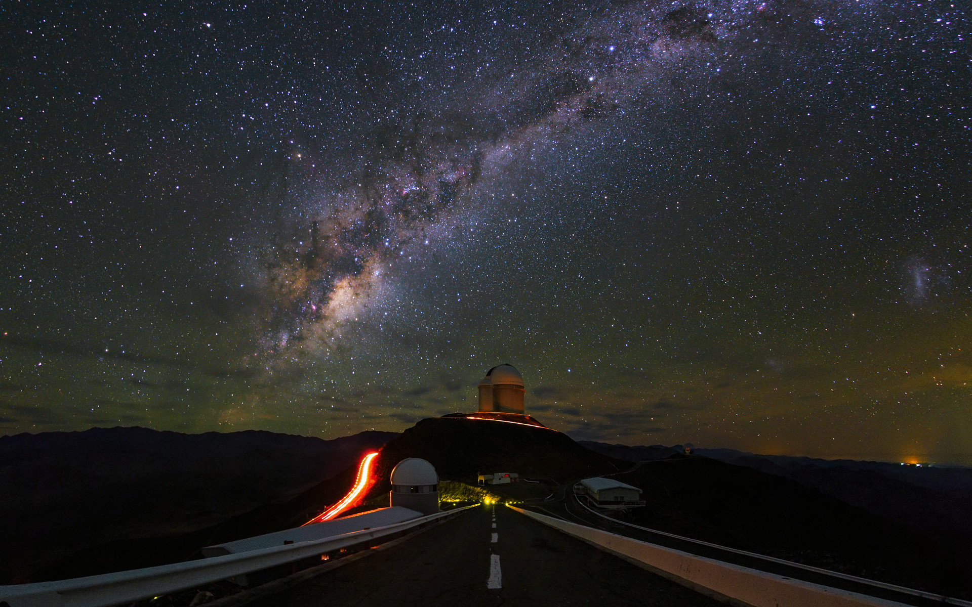 Via Lattea, Osservatorio, Cielo stellato, Notte, Full HD, sfondo per portatile