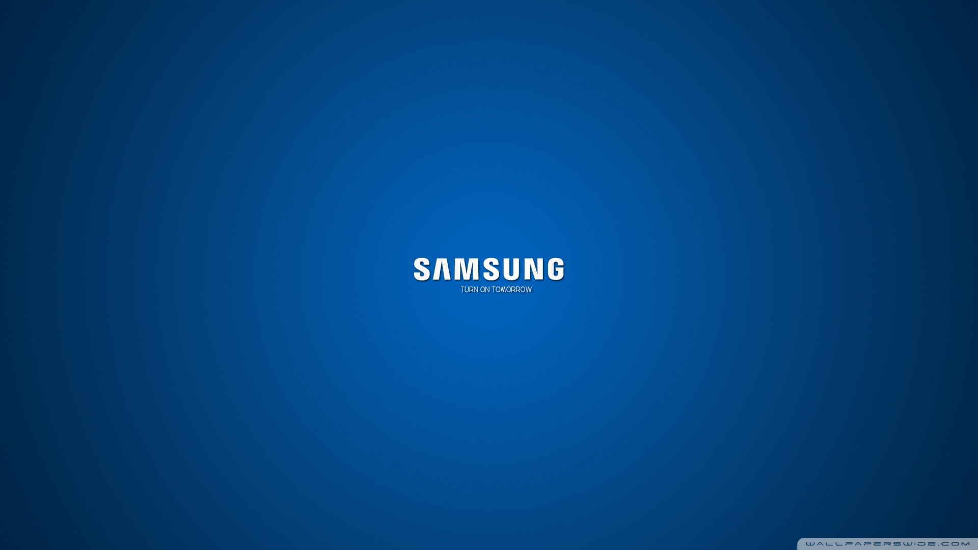 Samsung, Logo, Blu, Full HD, sfondo per PC