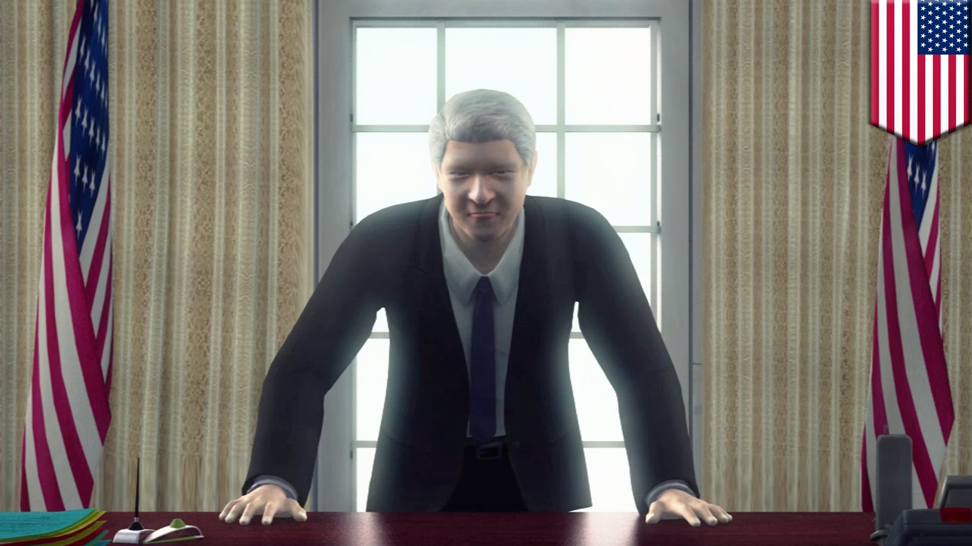 Frank Underwood, House of Cards, Animazione 3D, Studio Ovale, Full HD, sfondo per PC e portatile
