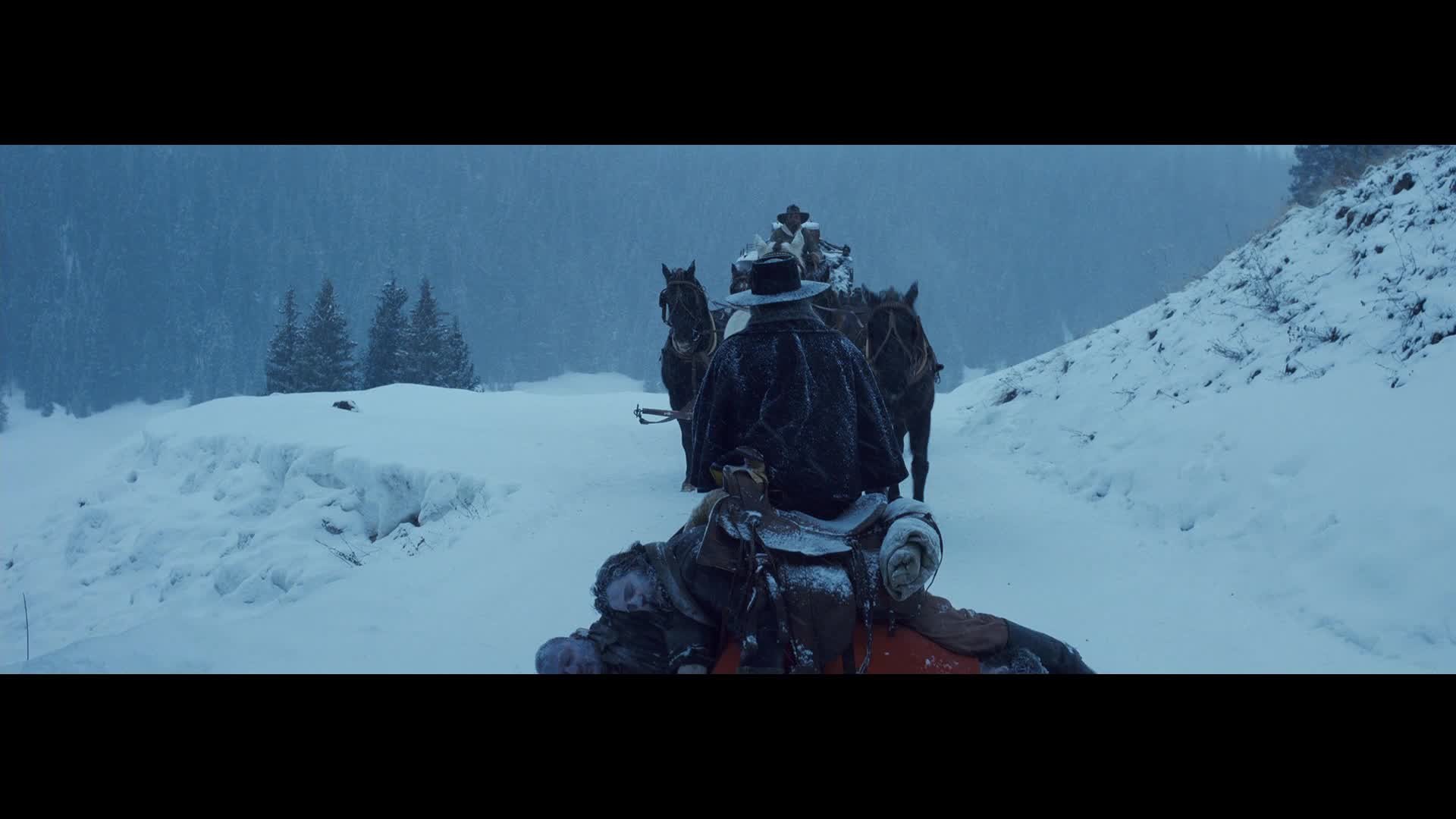 The Hateful Eight, Diligenza, Neve, Inquadratura del film, 16:9 Full HD, sfondo widescreen