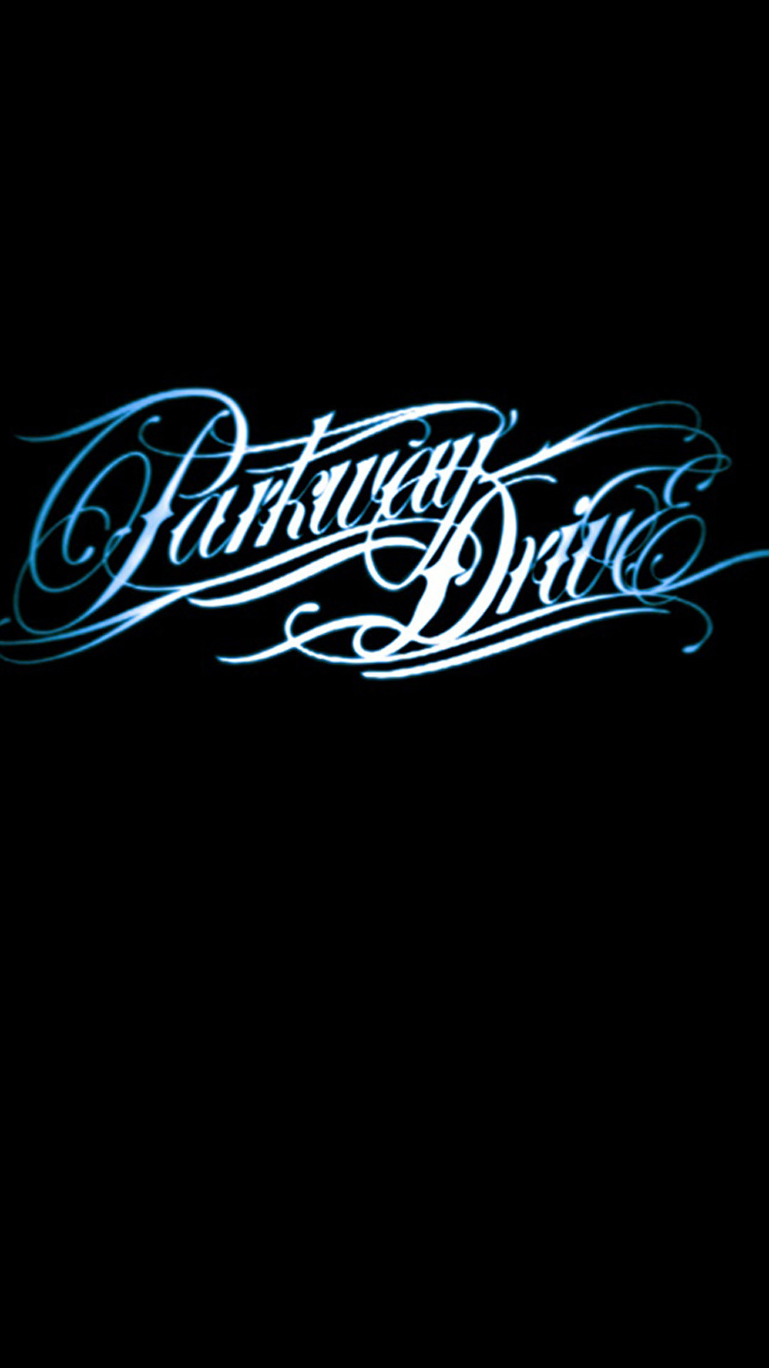 Parkway Drive, Logo, Calligrafia, Sfondo nero, wallpaper iPhone 6S