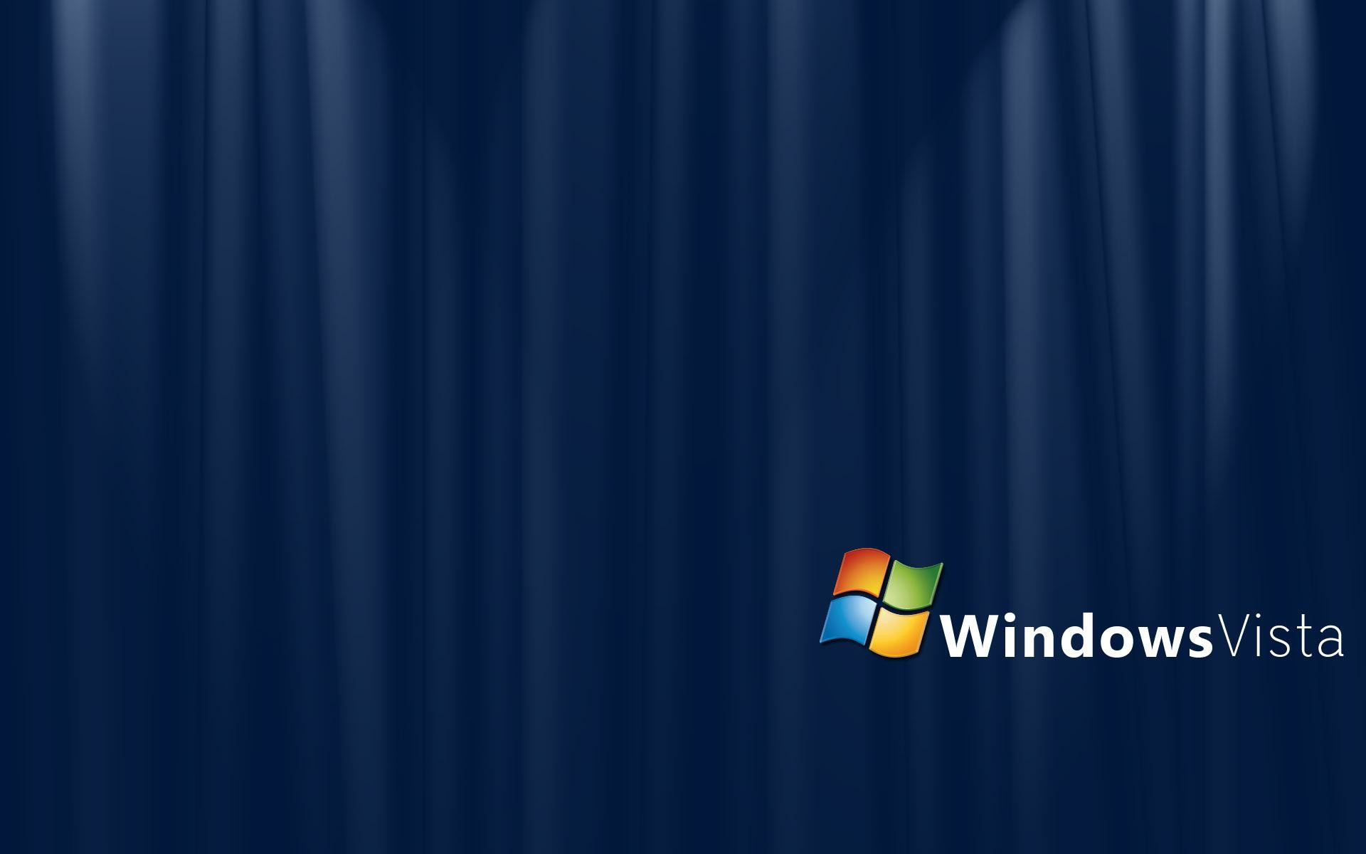 Windows Vista, Logo, Blu scuro, Tende di luce, 1920x1200, immagine di sfondo