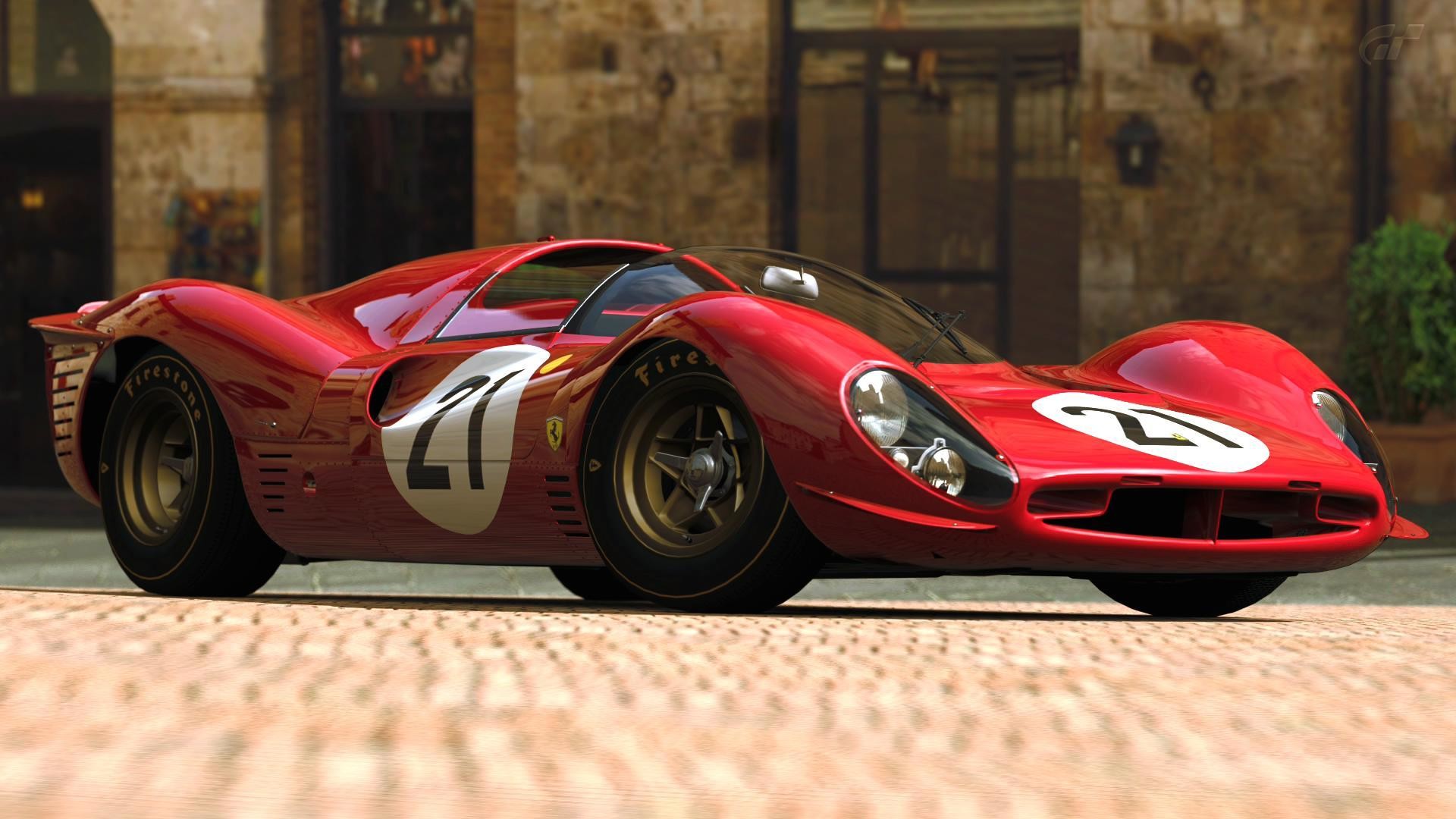 Ferrari 330 P4, Ferrari, Auto d'epoca, Auto da corsa, Full HD, wallpaper per PC