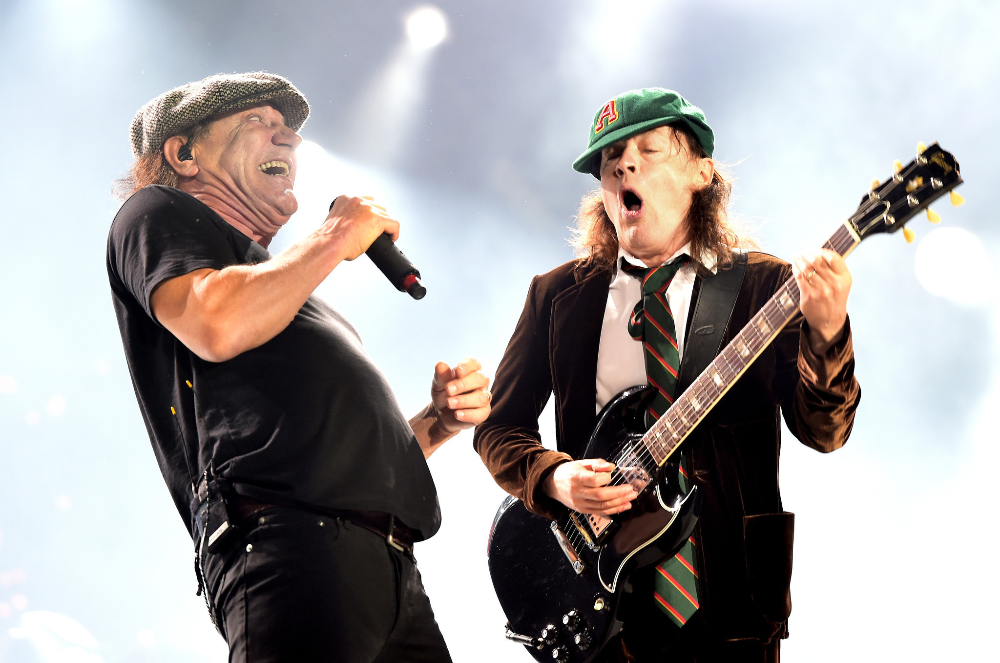 Brian Johnson, Angus Young, AC/DC, Concerto, Full HD, sfondo per portatile