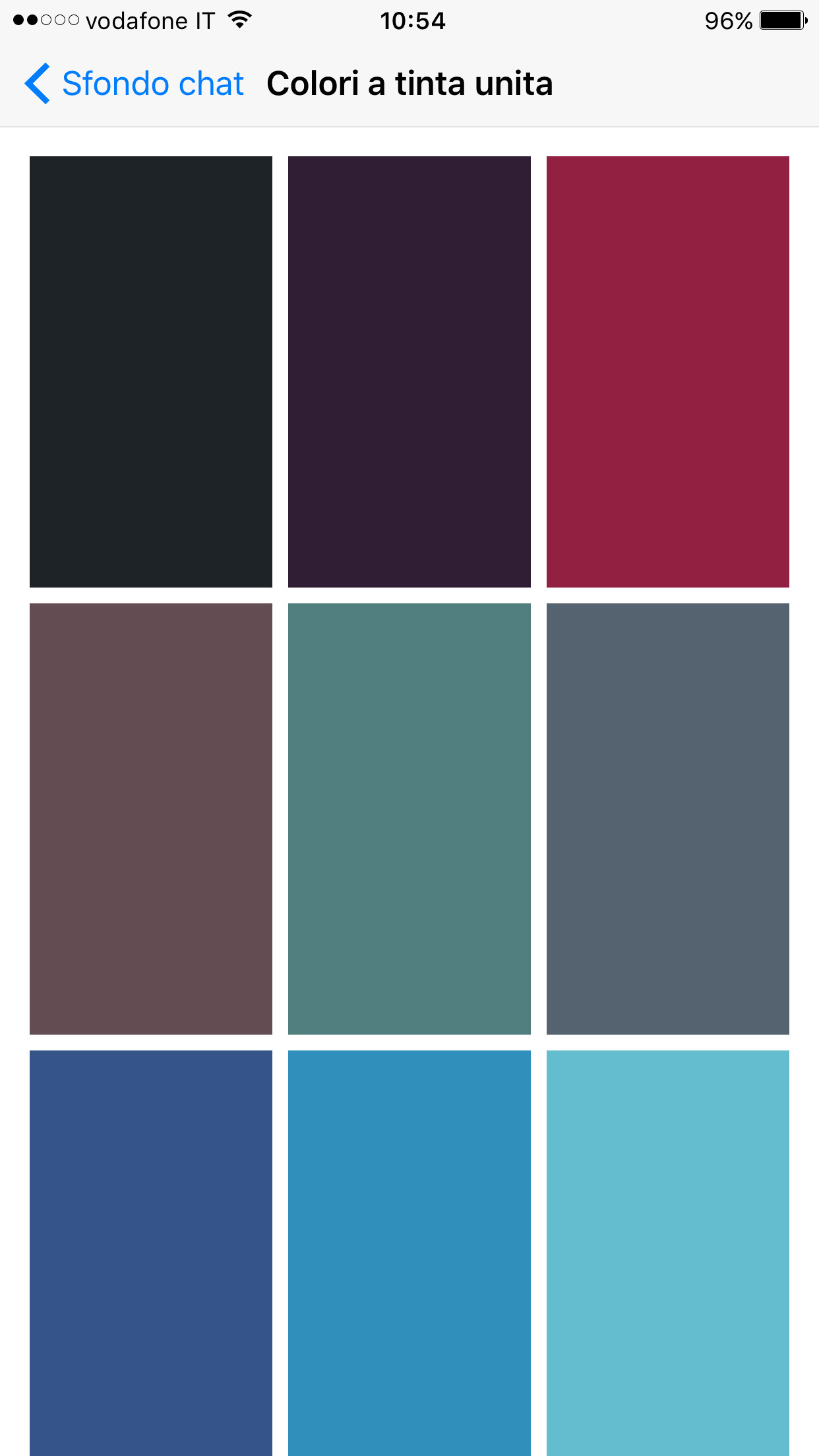 WhatsApp, Colori a tinta unita, Screenshot, Tavolozza, 1242x2208, schermata di blocco iPhone