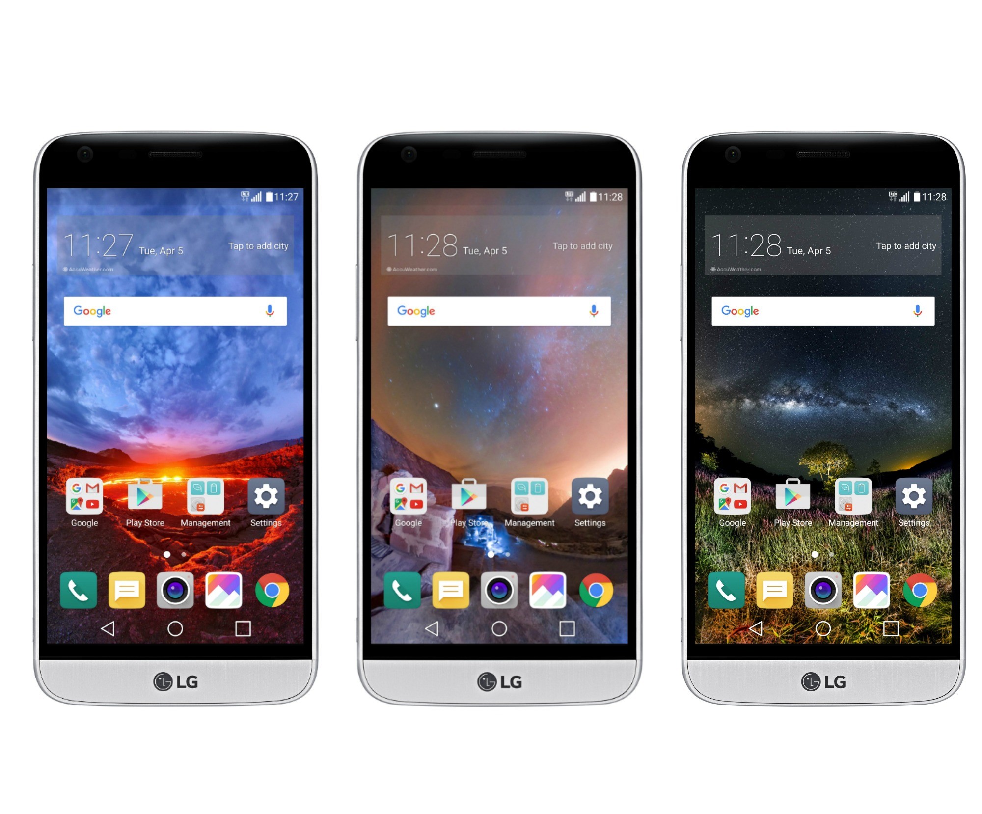 LG G5, Smartphone, Tre colori, Full HD, sfondo per PC