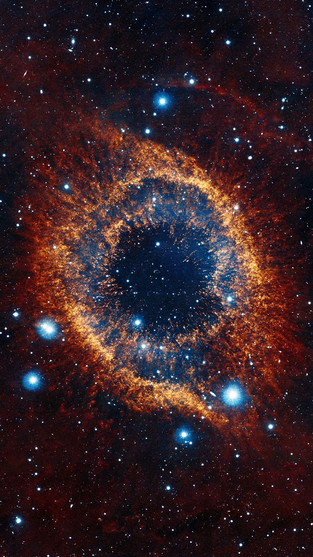 Nebulosa Elica, Occhio di Dio, Spazio, Stelle, sfondo per iPhone 7 Plus