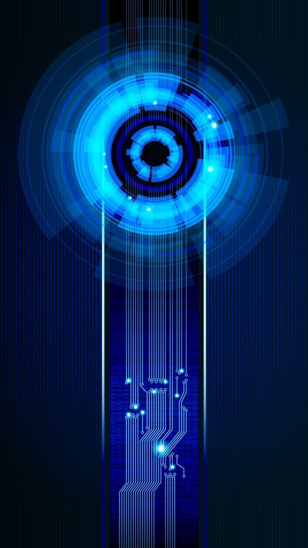 Circuito, Tecnologia, Blu, Cerchi, Futuristico, schermata di blocco dello smartphone
