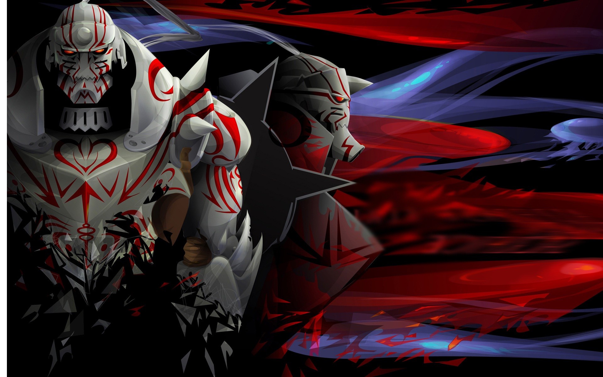 Alphonse Elric, Fullmetal Alchemist, Armatura, Rosso, 1920x1200, immagine di sfondo
