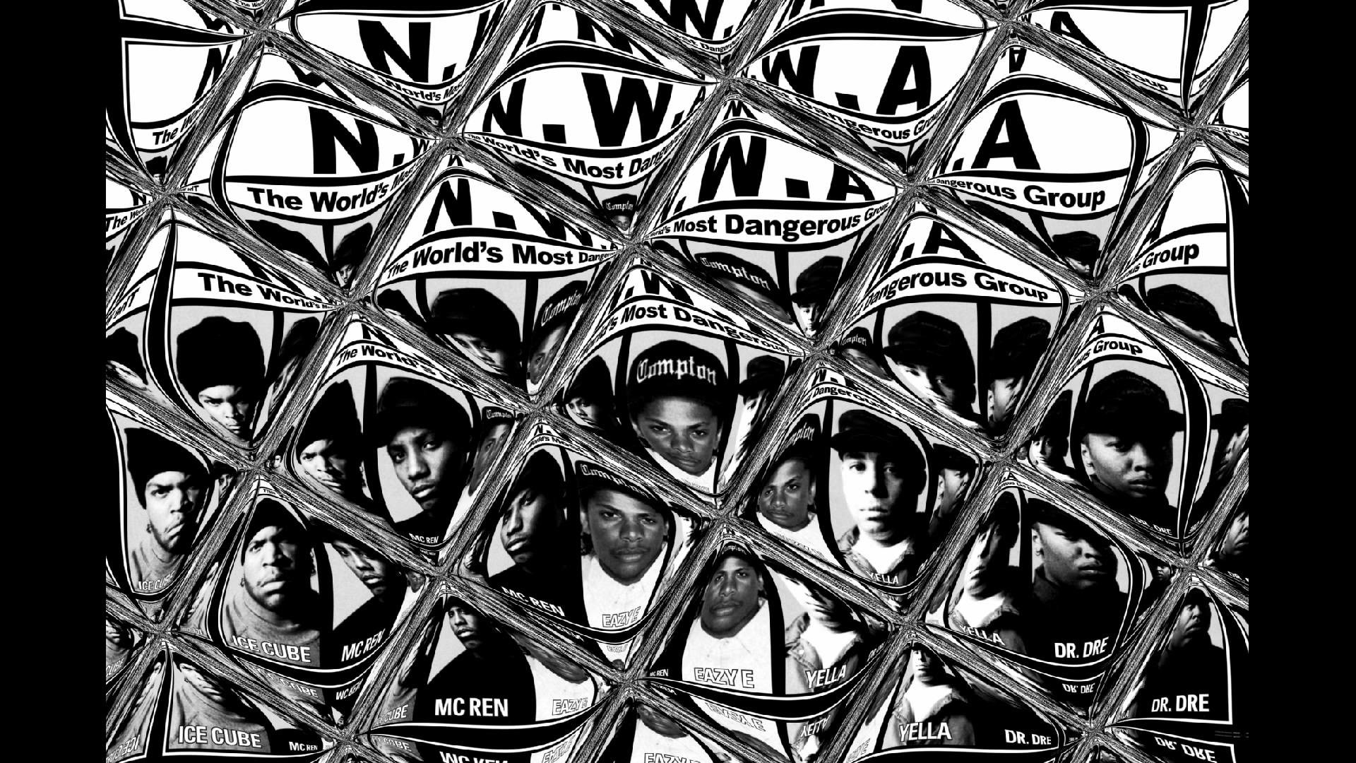 N.W.A, The World's Most Dangerous Group, Motivo, Effetto 3D, Full HD, wallpaper per computer