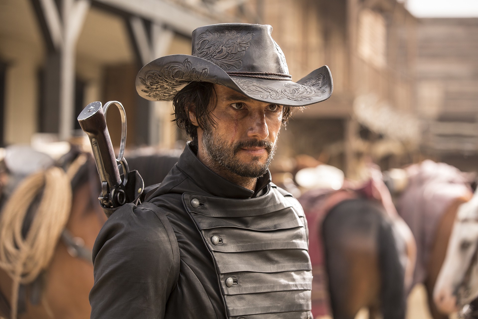 Logan, Ben Barnes, Westworld, Cowboy, Full HD, sfondo Windows 11